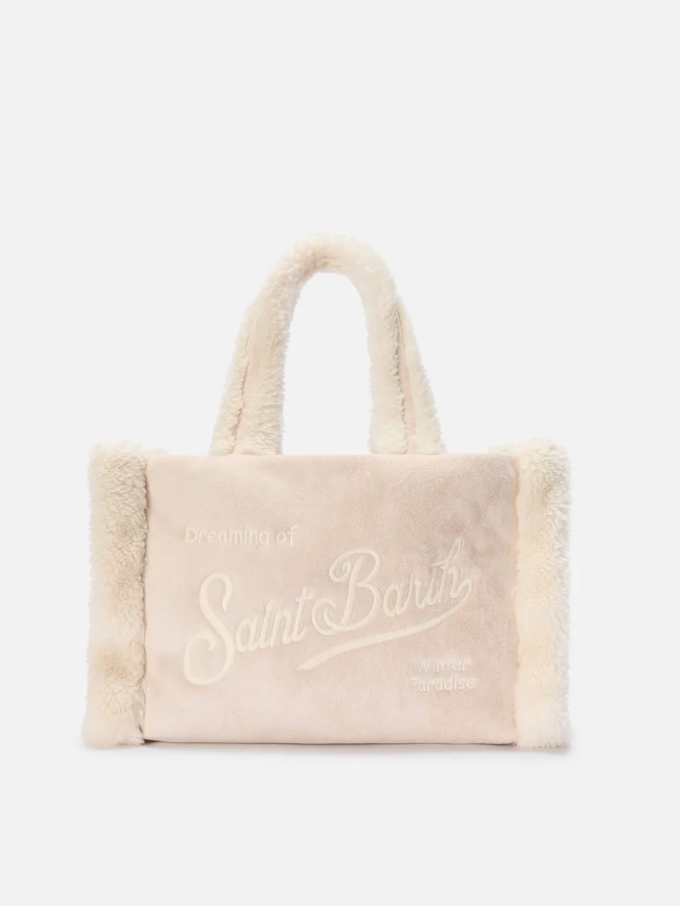 mc2-saint-barth-borsa-colette-shearling-ghiaccio-compatta-con-tracolla-removibil image 1
