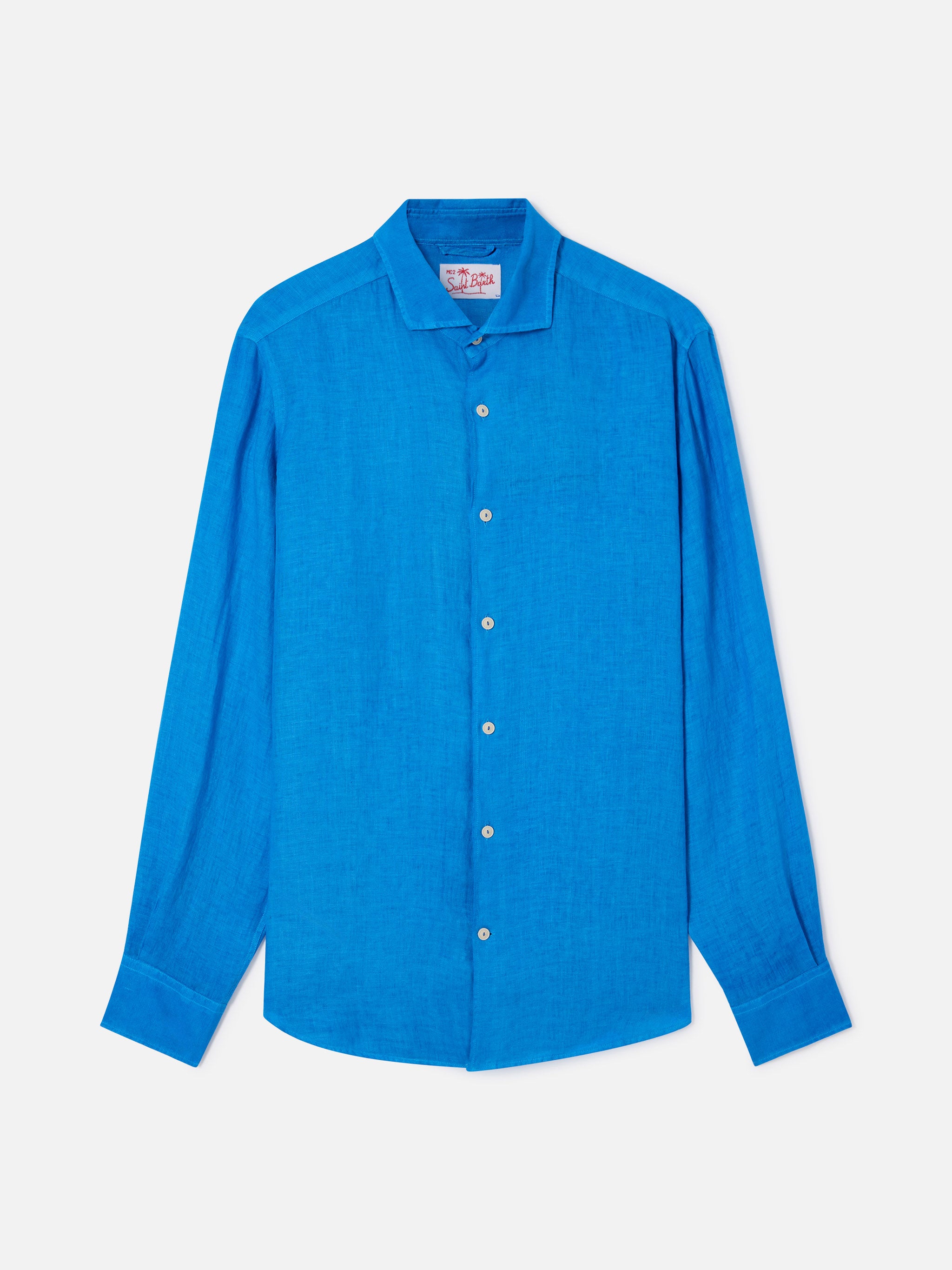 mc2-saint-barth-camicia-pamplona-in-puro-lino-bluette-da-uomo image 4