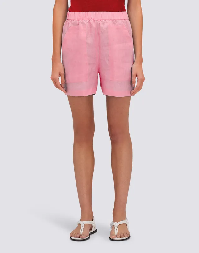 sundek-shorts-donna-in-lino-con-tasche-fatigue image 1