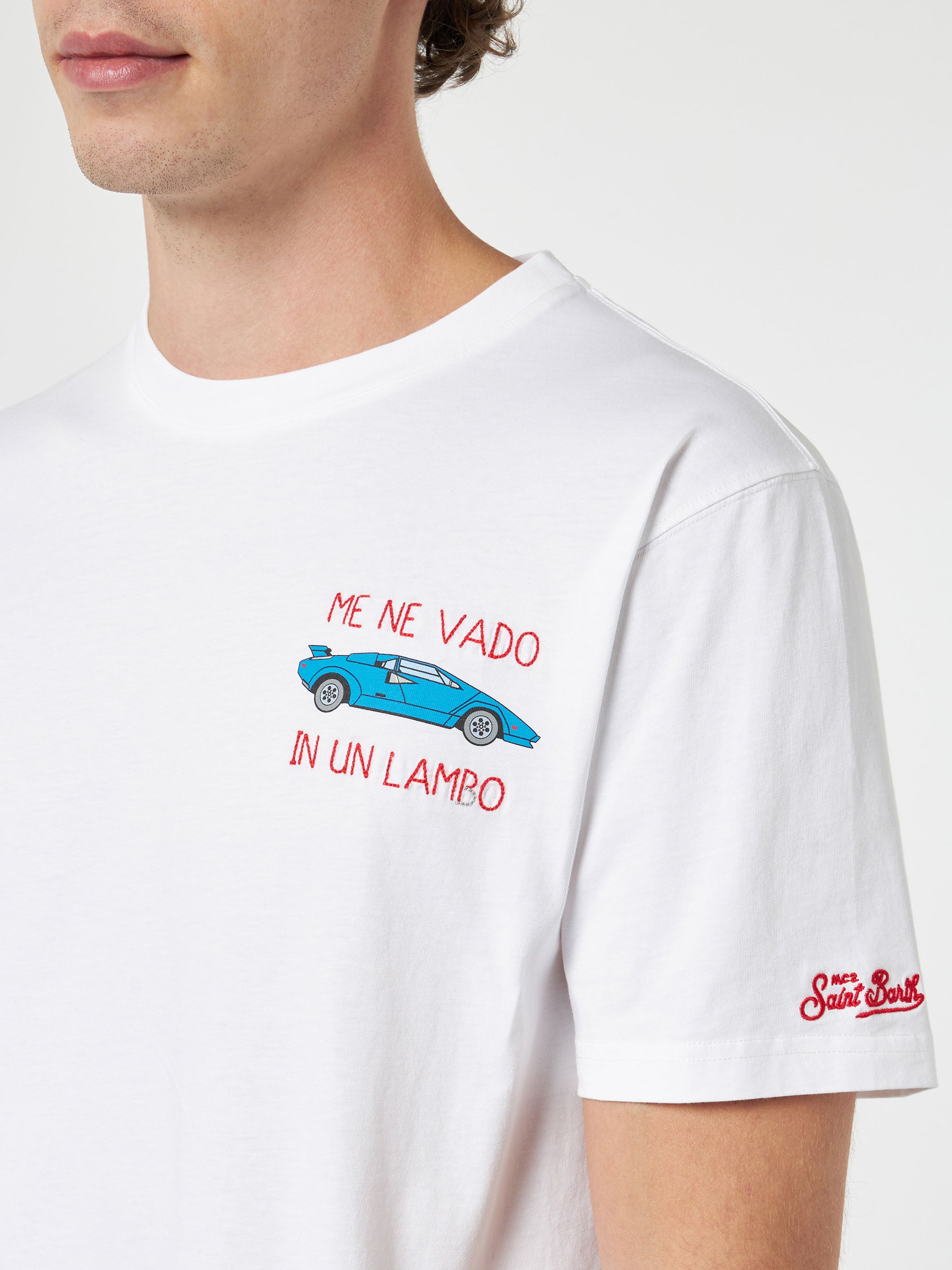 mc2-saint-barth-t-shirt-da-uomo-in-puro-cotone-bianco-con-ricamo-me-ne-vado-in-u image 2