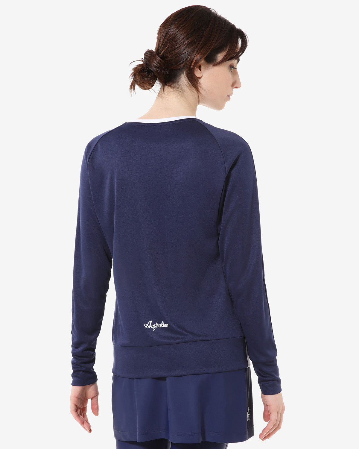 australian-ice-t-shirt-manica-lunga-tennis-blu-cosmo-performance image 3