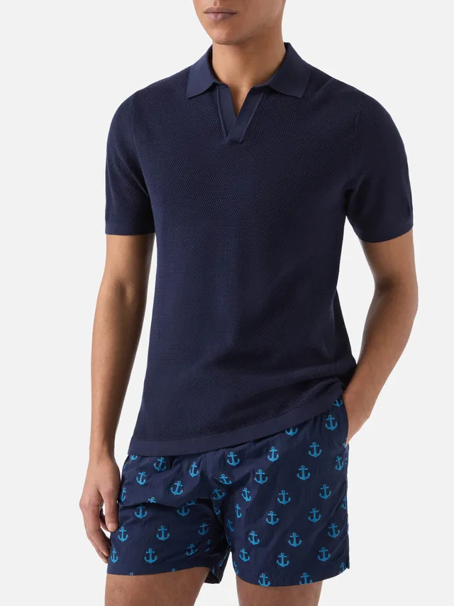 mc2-saint-barth-sloan-mesh-polo-uomo-blu-in-cotone-high-twist image 1