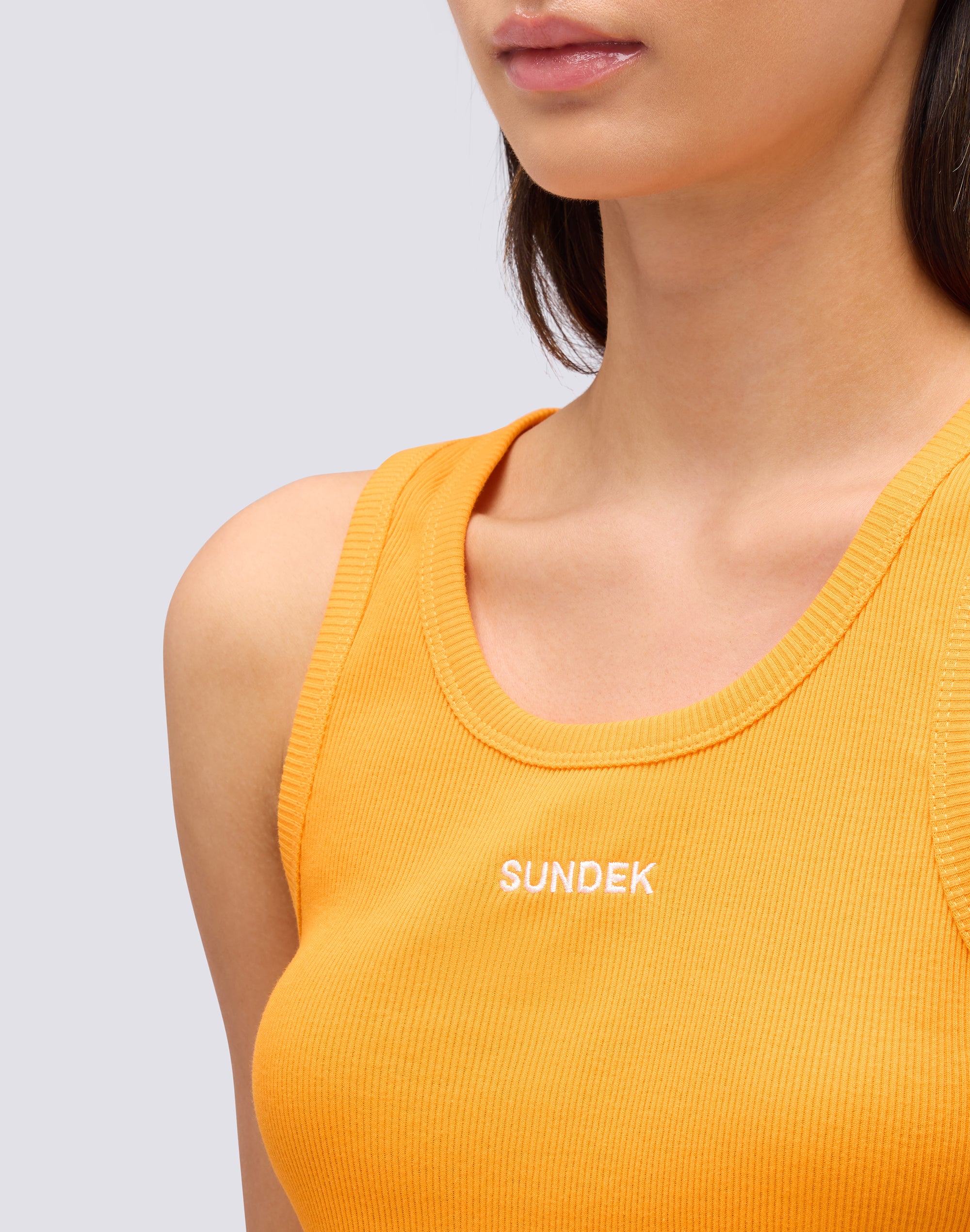 sundek-canotta-a-costine-con-logo-ricamato-donna-regular-fit image 3