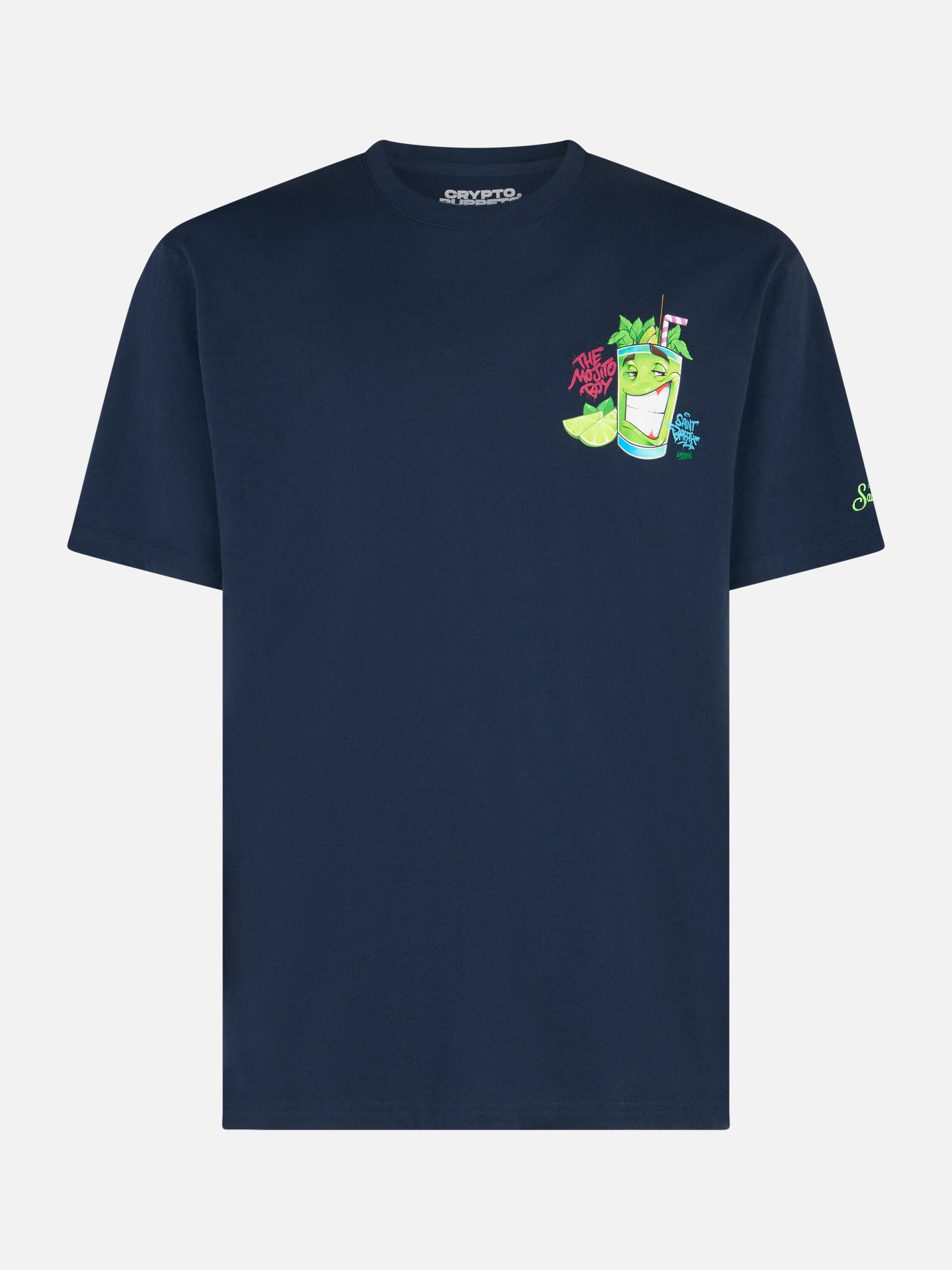 mc2-saint-barth-cryptopuppets-mojito-t-shirt-uomo-blu-special-edition image 5