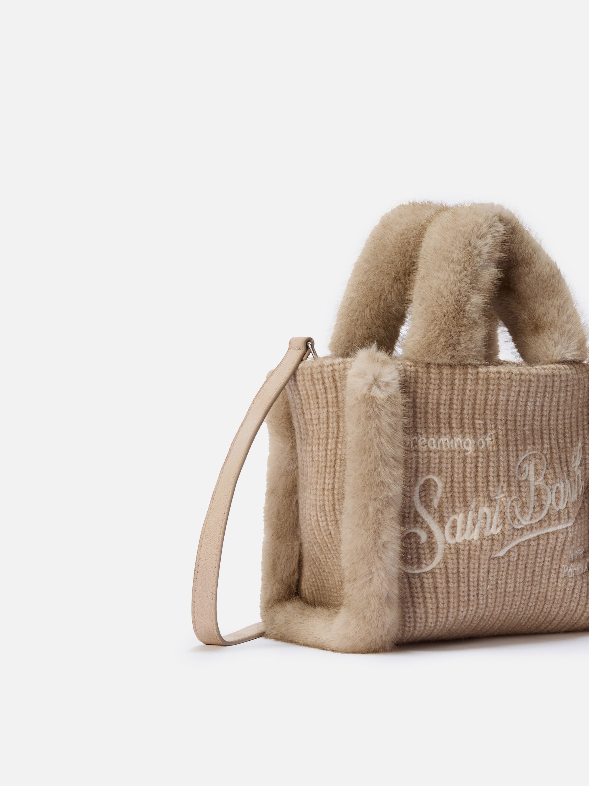 mc2-saint-barth-borsa-vanity-mini-shearling-rib-misto-lana-beige-19x18x9-cm image 3
