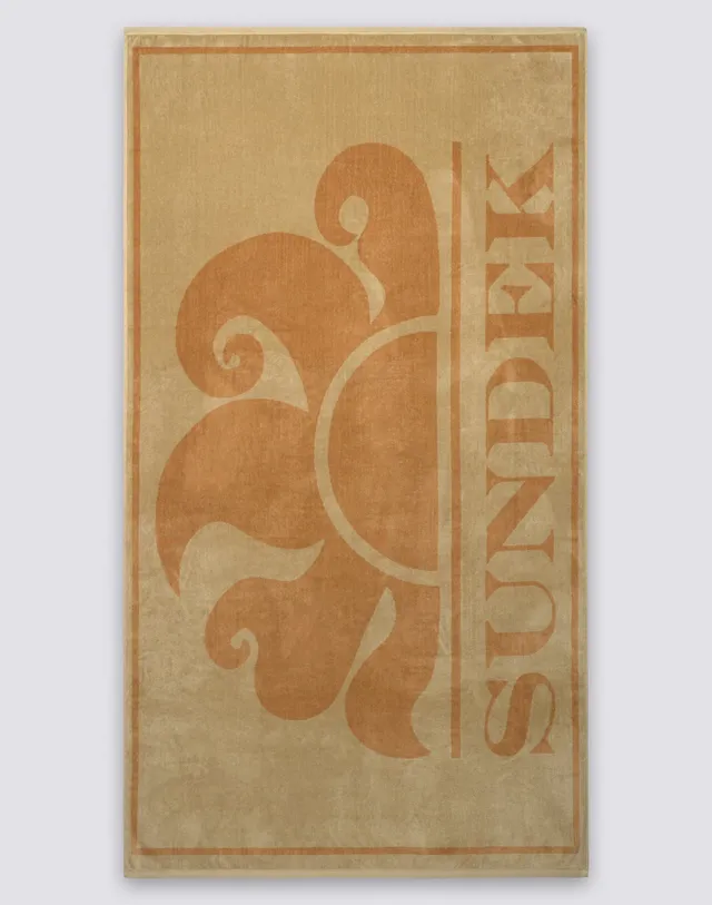sundek-goldenwave-telo-mare-jacquard-in-spugna-maxi-logo-100x180-cm image 1