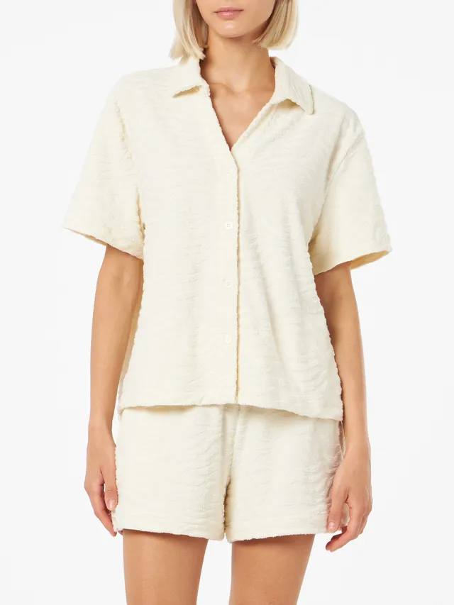 mc2-saint-barth-sheila-camicia-donna-spugna-stampa-zebra-bianca image 1