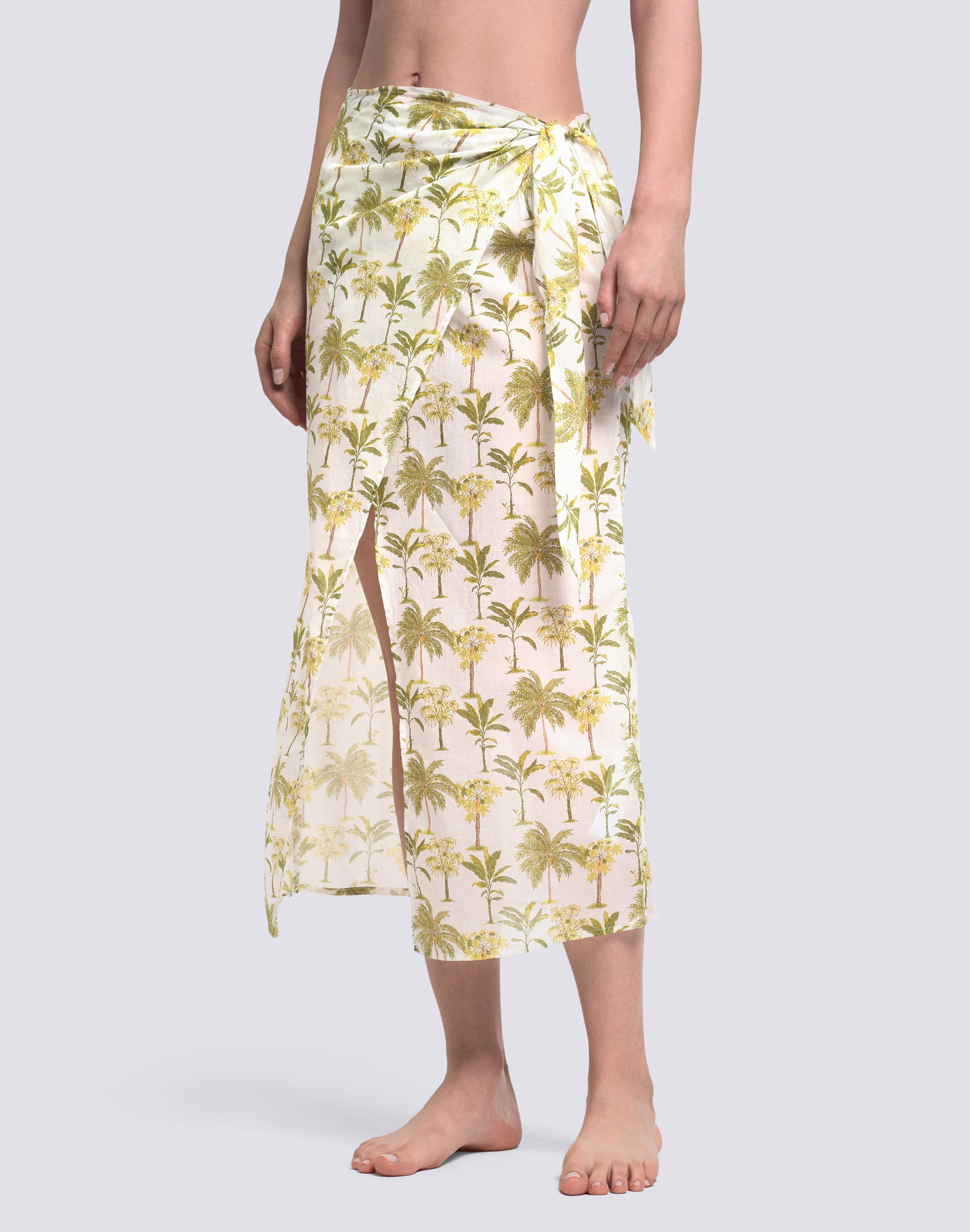 sundek-pareo-lungo-donna-stampa-botanic-con-fiocco image 3