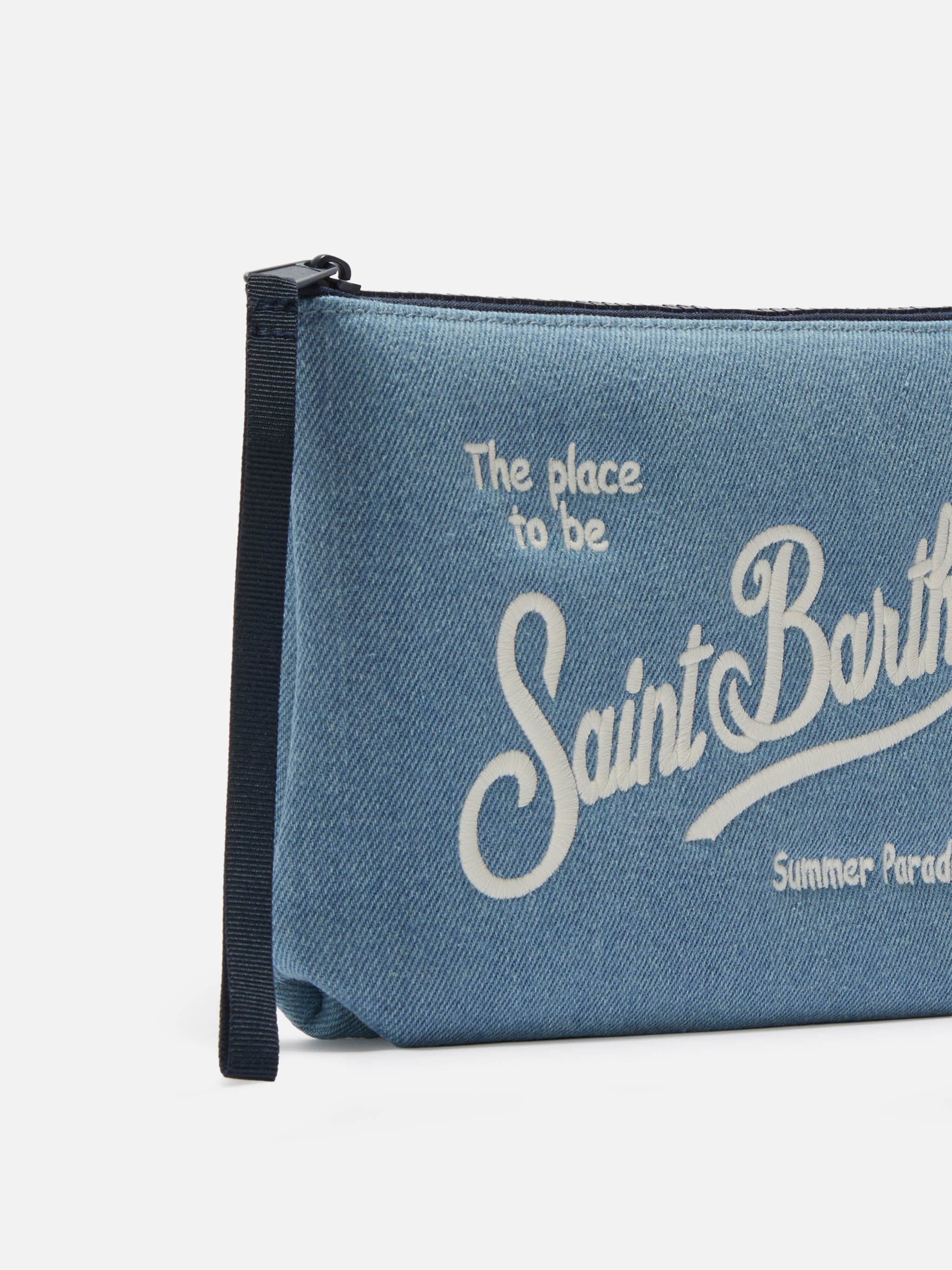 mc2-saint-barth-aline-ali0007-pochette-donna-effetto-denim-blu image 2