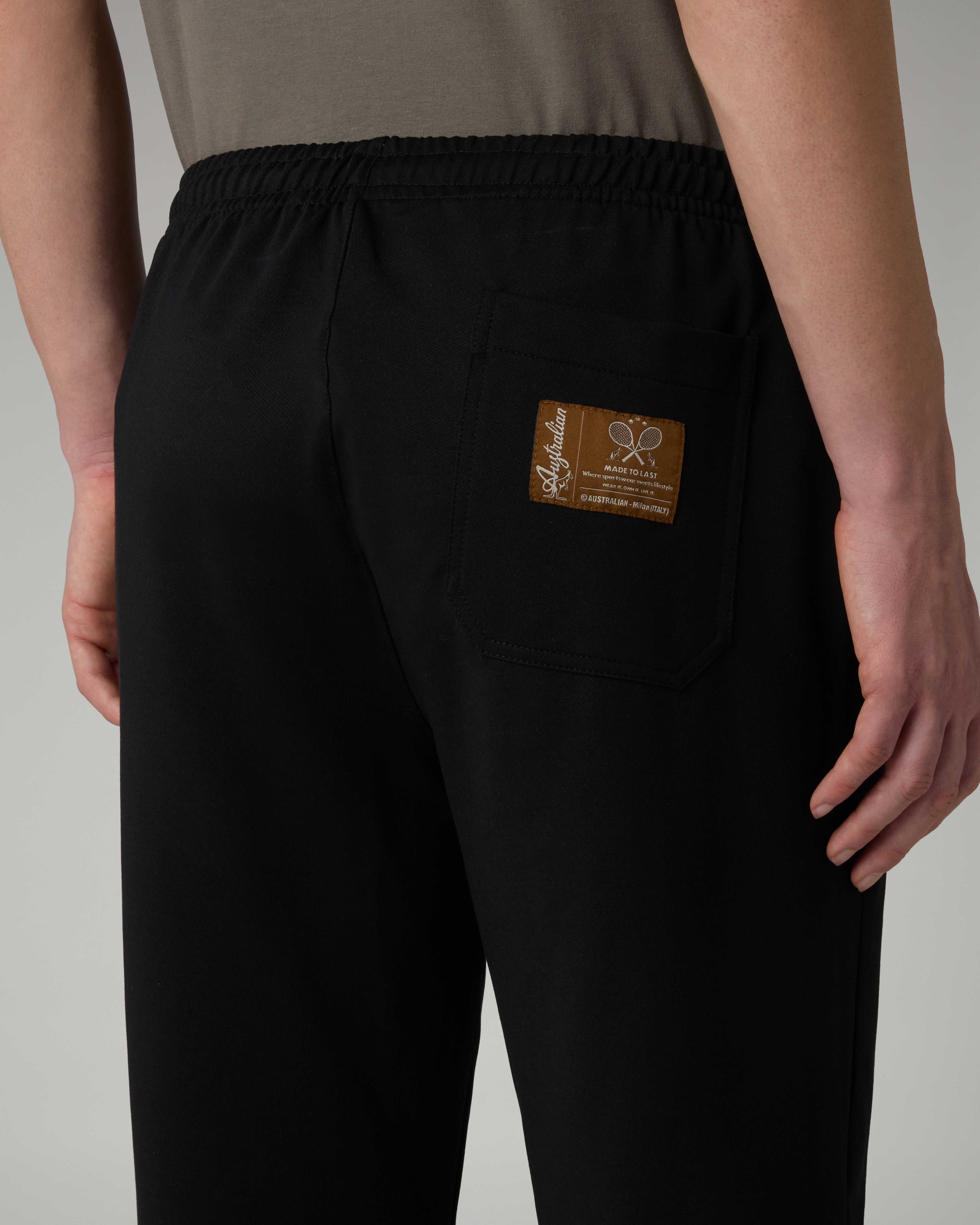 australian-dream-track-pant-pantalone-tuta-nero-in-misto-cotone image 5
