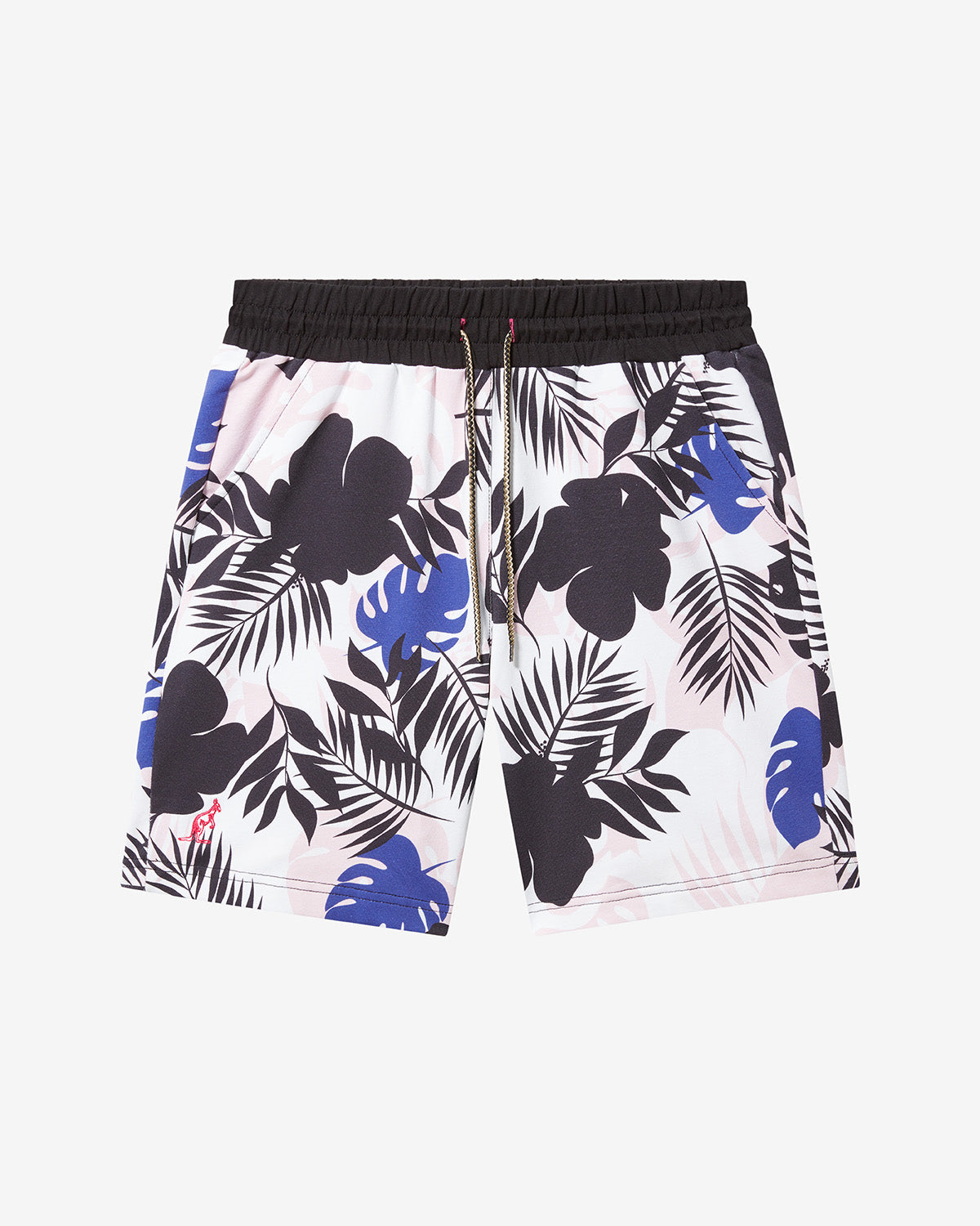 australian-flowers-short-nero-pantaloncino-felpa-con-stampa image 5