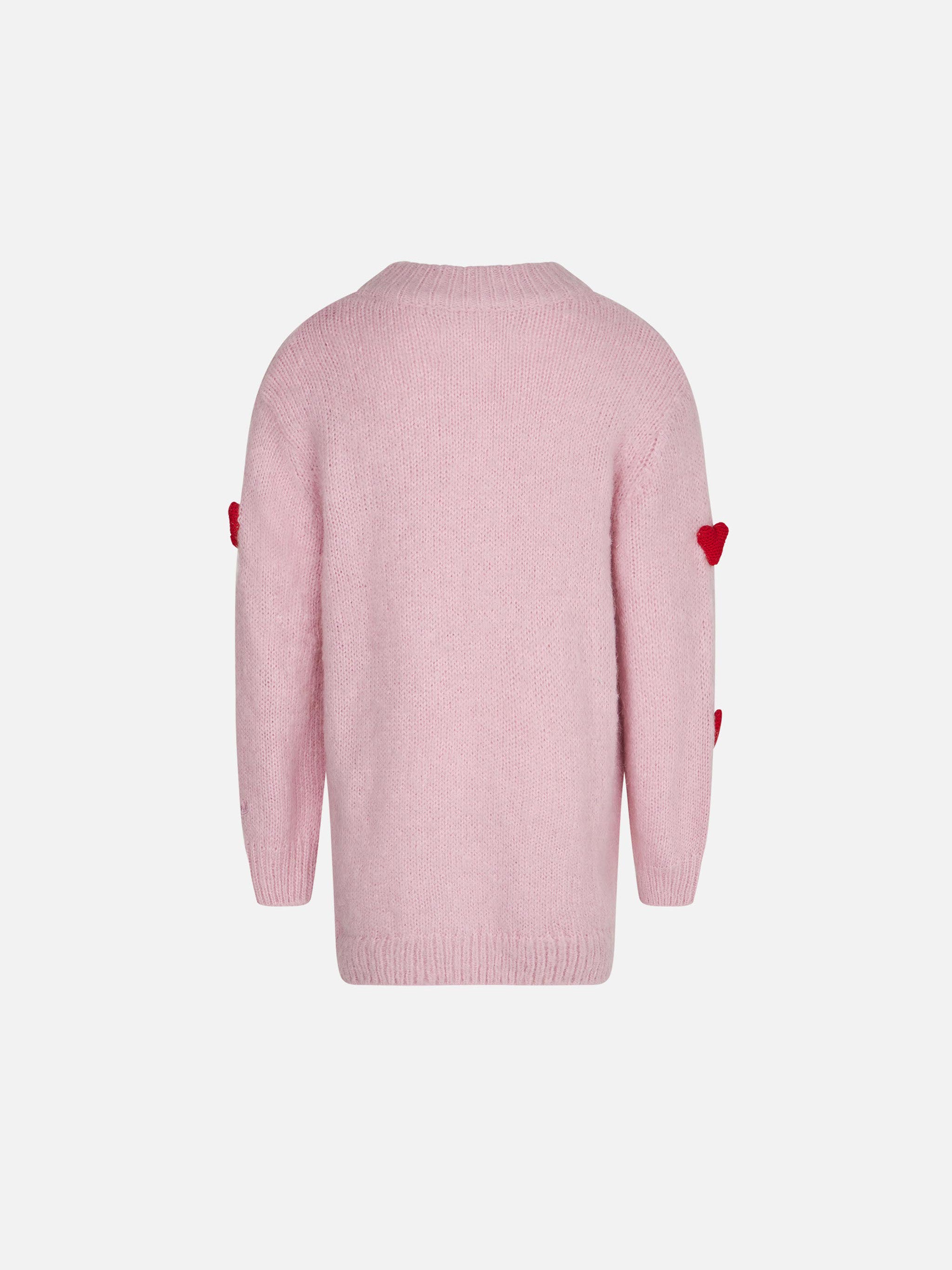 mc2-saint-barth-abito-bambina-danya-in-maglia-rosa-con-cuori-love-is-in-the-air image 3