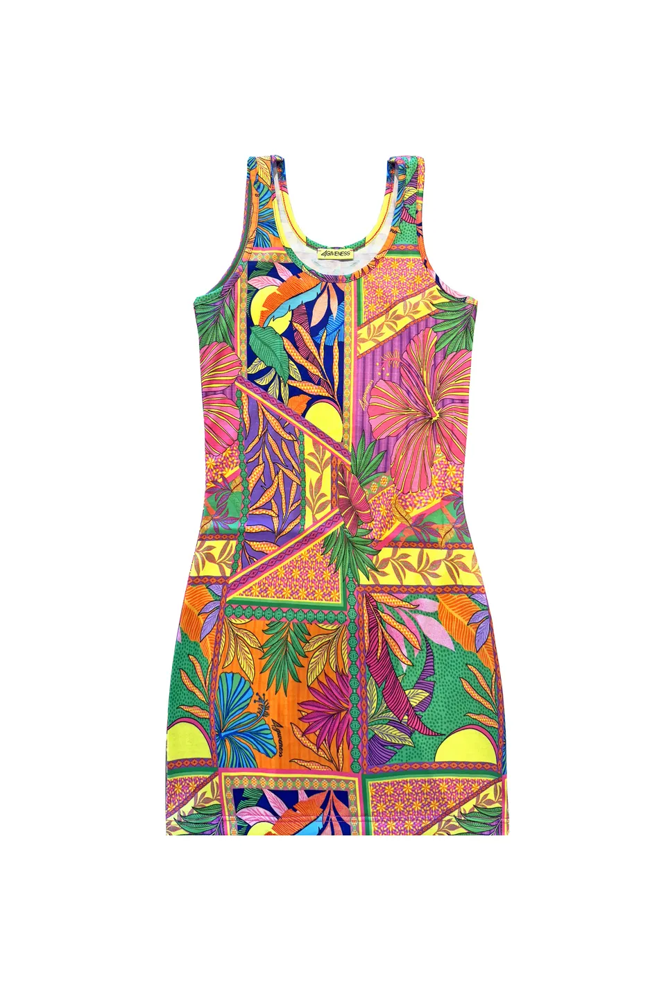 4giveness-abito-canotta-corto-pop-foulard-bambina-cover-up-mare image 1