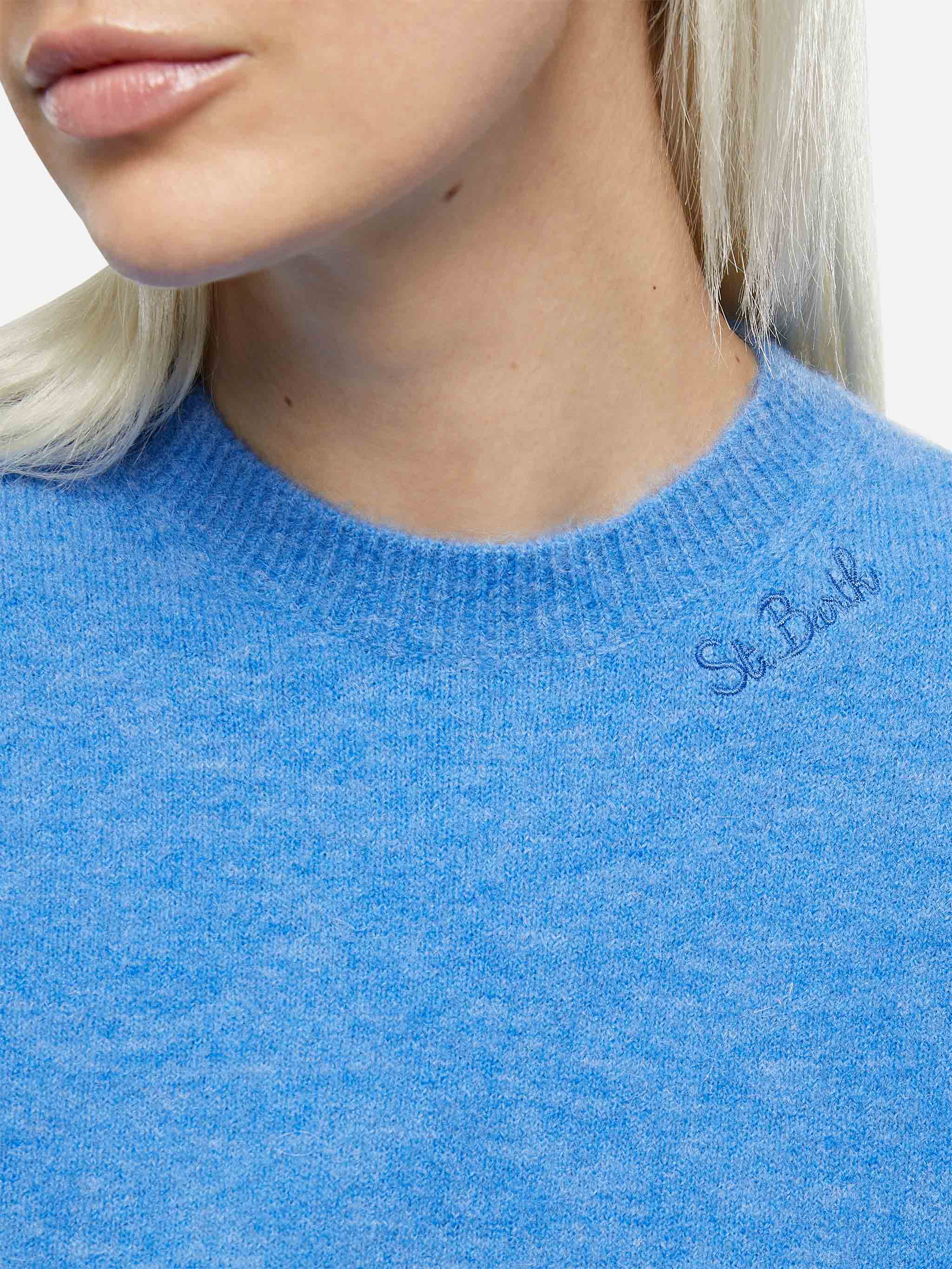 mc2-saint-barth-sorbonne-maglia-donna-dusty-blue-azzurro image 2