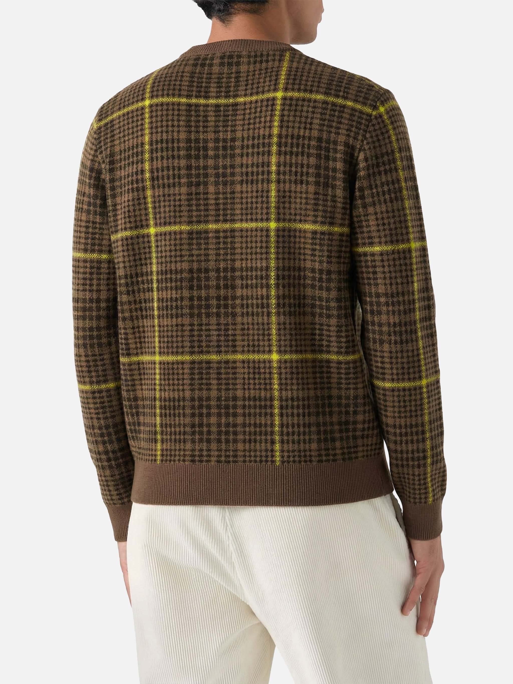 mc2-saint-barth-heron-p-maglione-jacquard-snoopy-principe-di-galles-uomo image 2