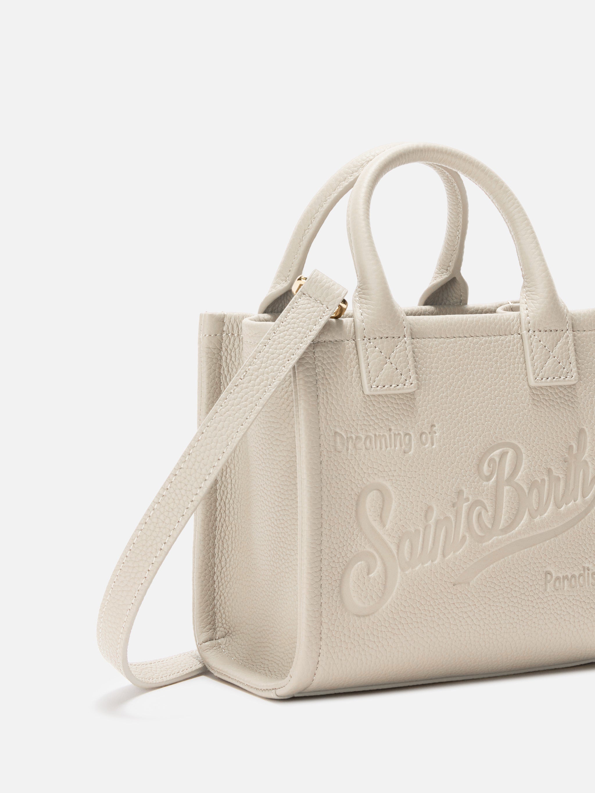 mc2-saint-barth-vanity-bag-mini-borsa-pelle-martellata-bianca-18x16x10-cm image 2