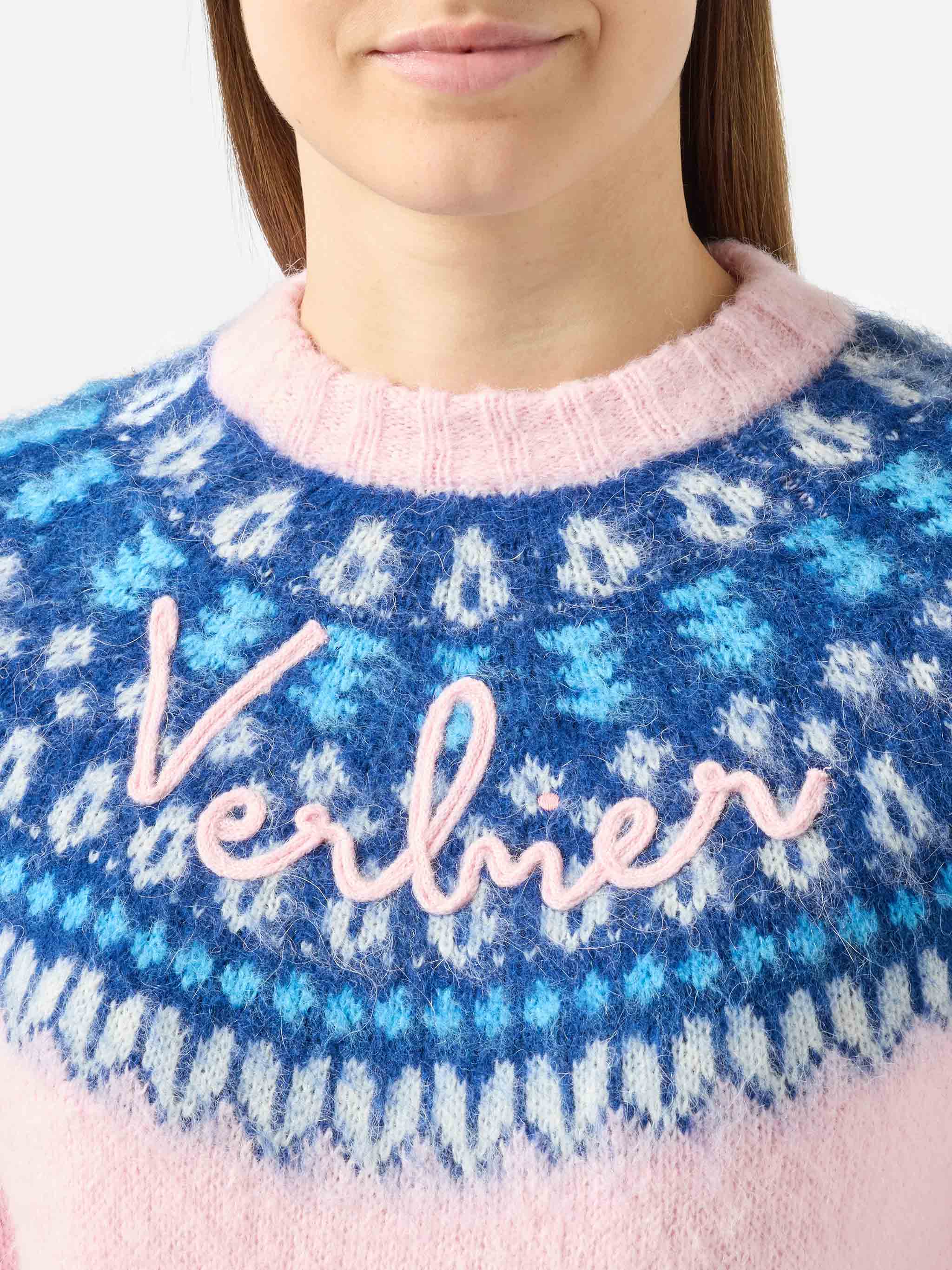 mc2-saint-barth-maglione-new-queen-nordic-soft-donna-rosa-jacquard-nordic-verbie image 2