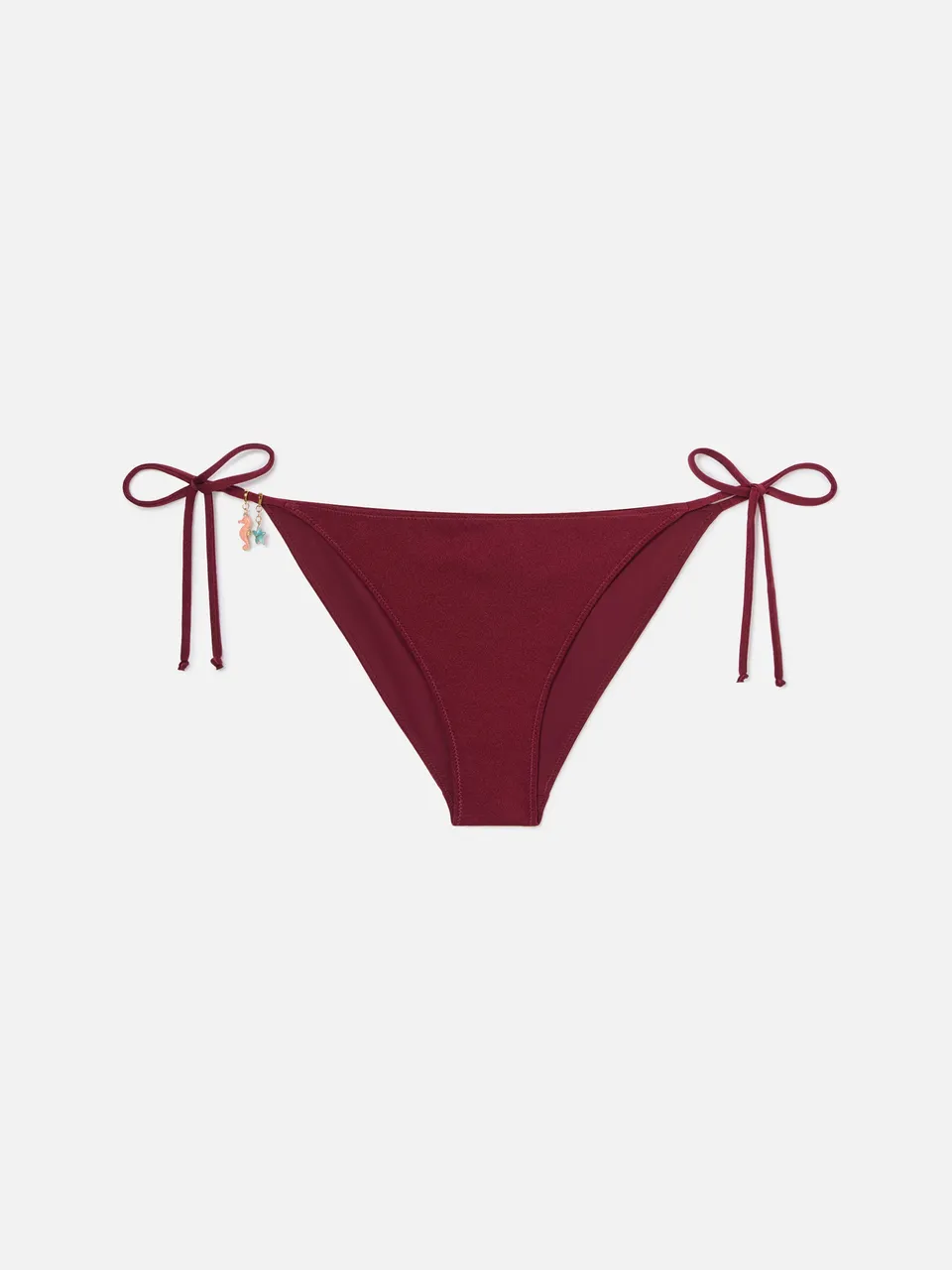 mc2-saint-barth-virgo-slip-mare-donna-bordeaux-glossy-con-charms image 1