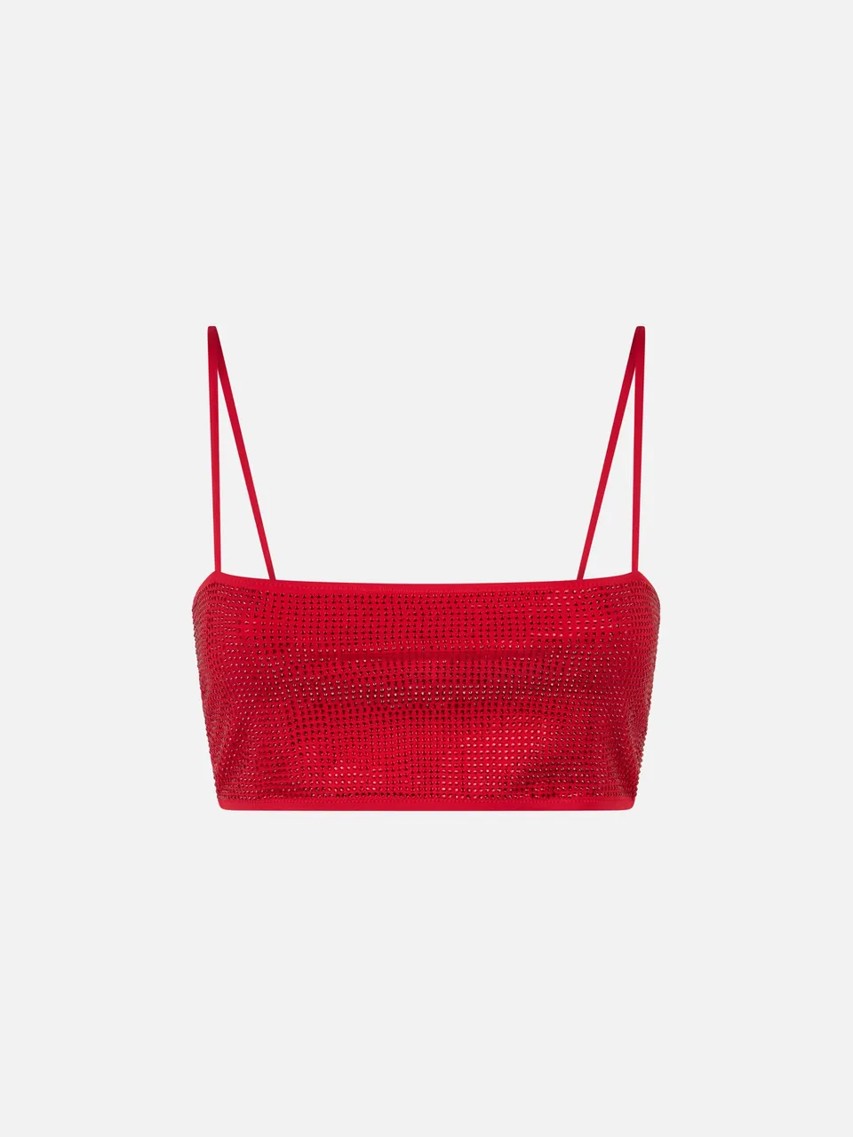 mc2-saint-barth-athena-top-a-fascia-donna-rosso-con-strass image 1