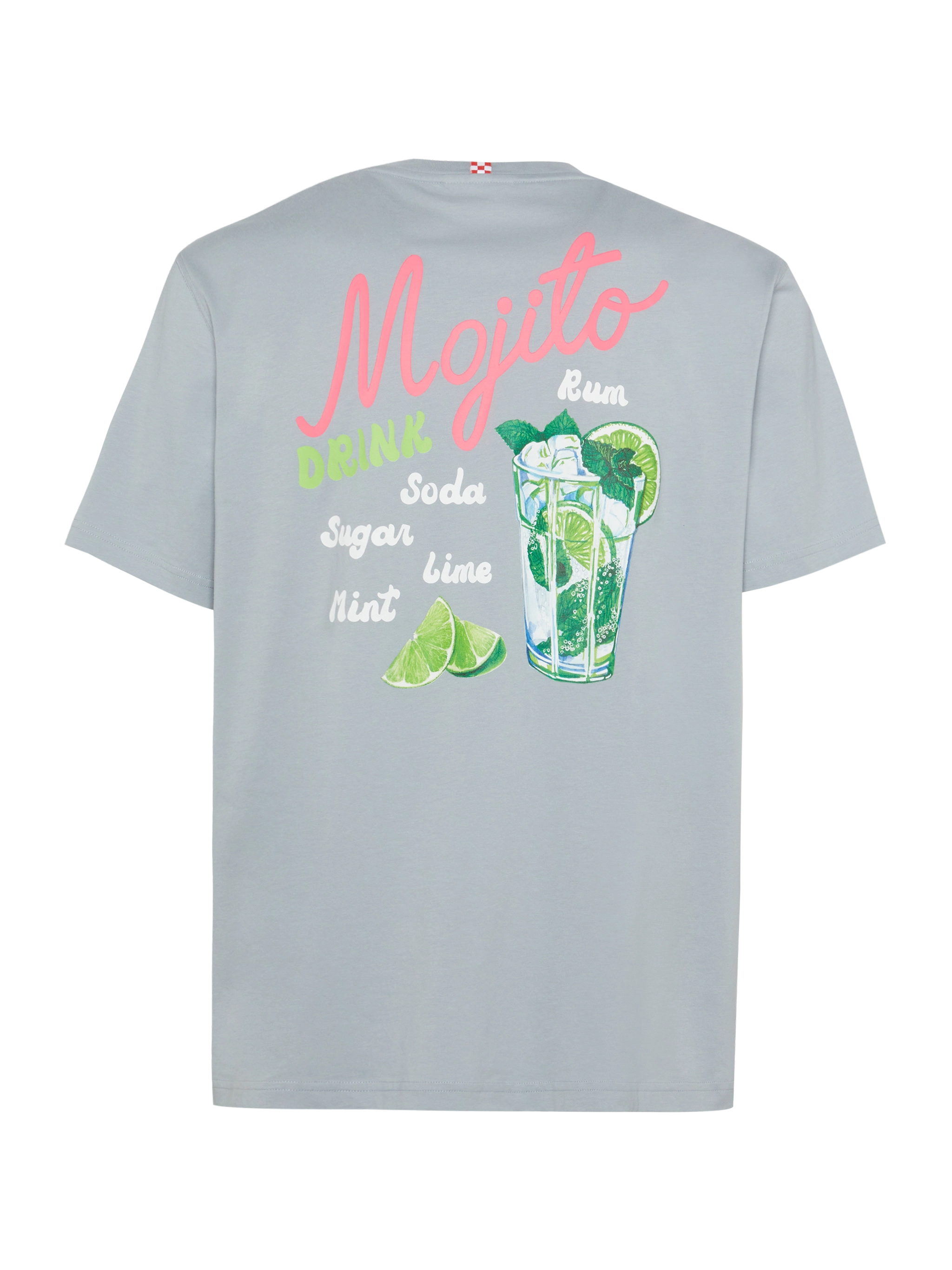 mc2-saint-barth-t-shirt-man-cotone-grigio-m-lange-stampa-mojito-uomo image 1