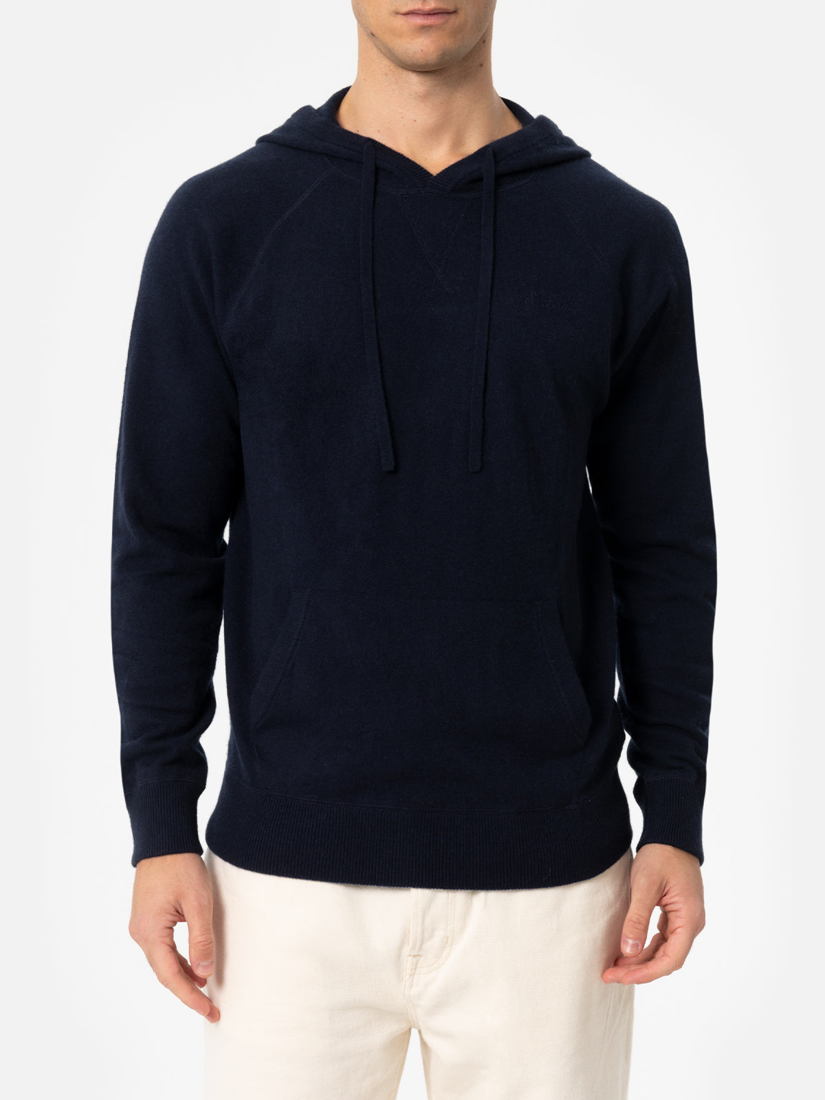 mc2-saint-barth-mercer-felpa-uomo-con-zip-e-cappuccio-verde-ricamo-logo image 1
