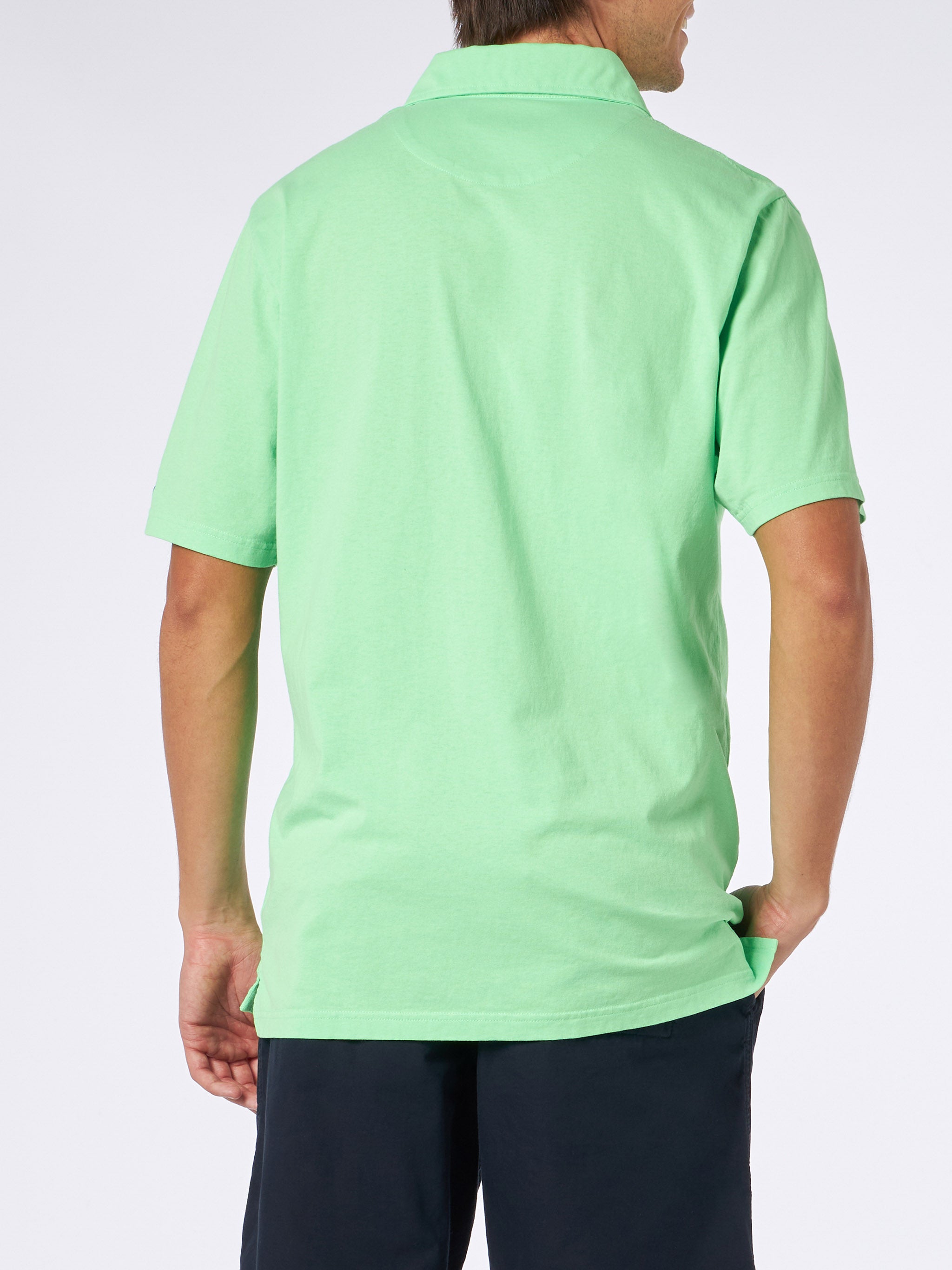 mc2-saint-barth-brighton-polo-uomo-jersey-cotone-verde image 3