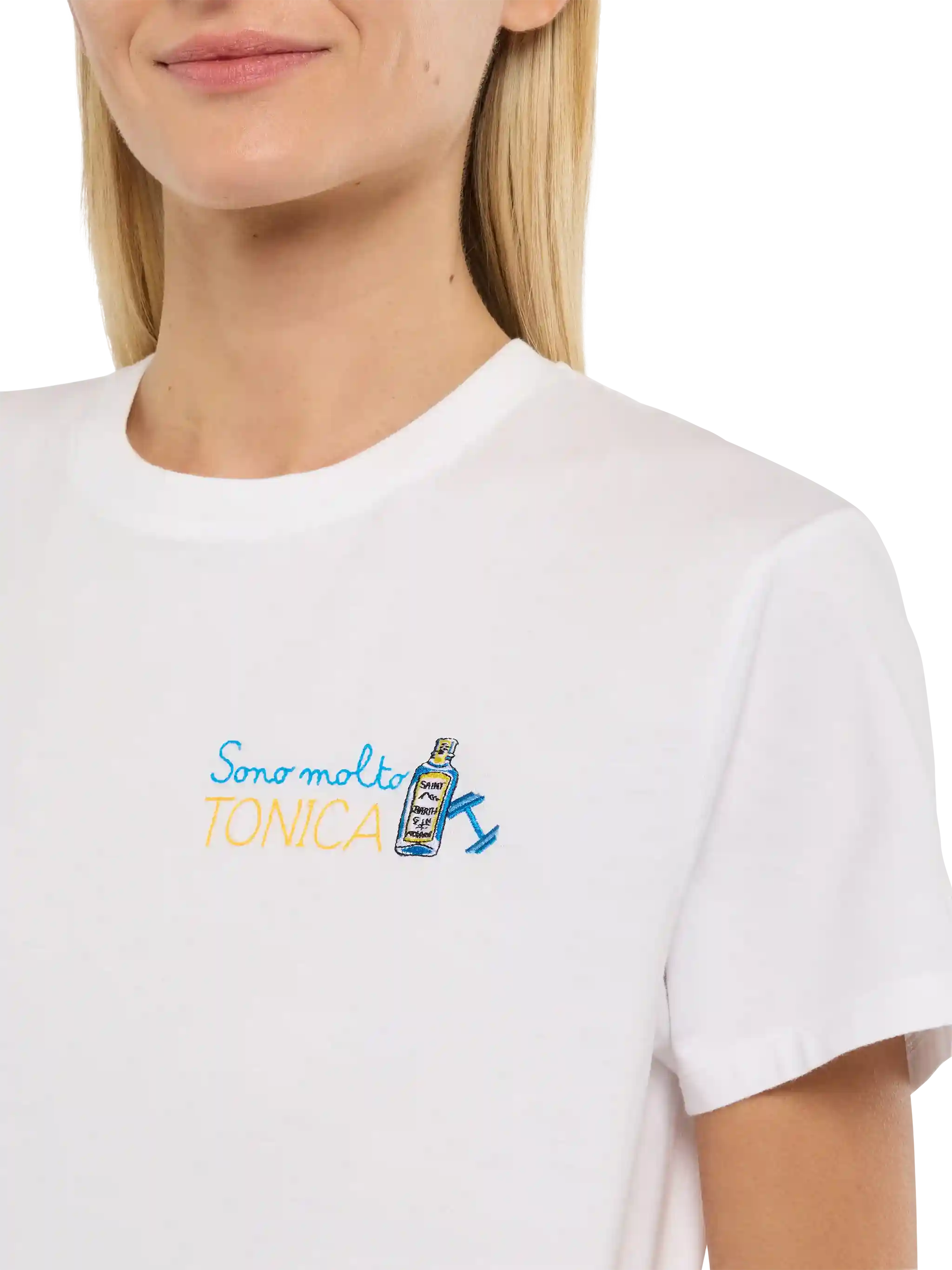 mc2-saint-barth-emilie-t-shirt-donna-bianca-ricamo-sono-molto-tonica image 1