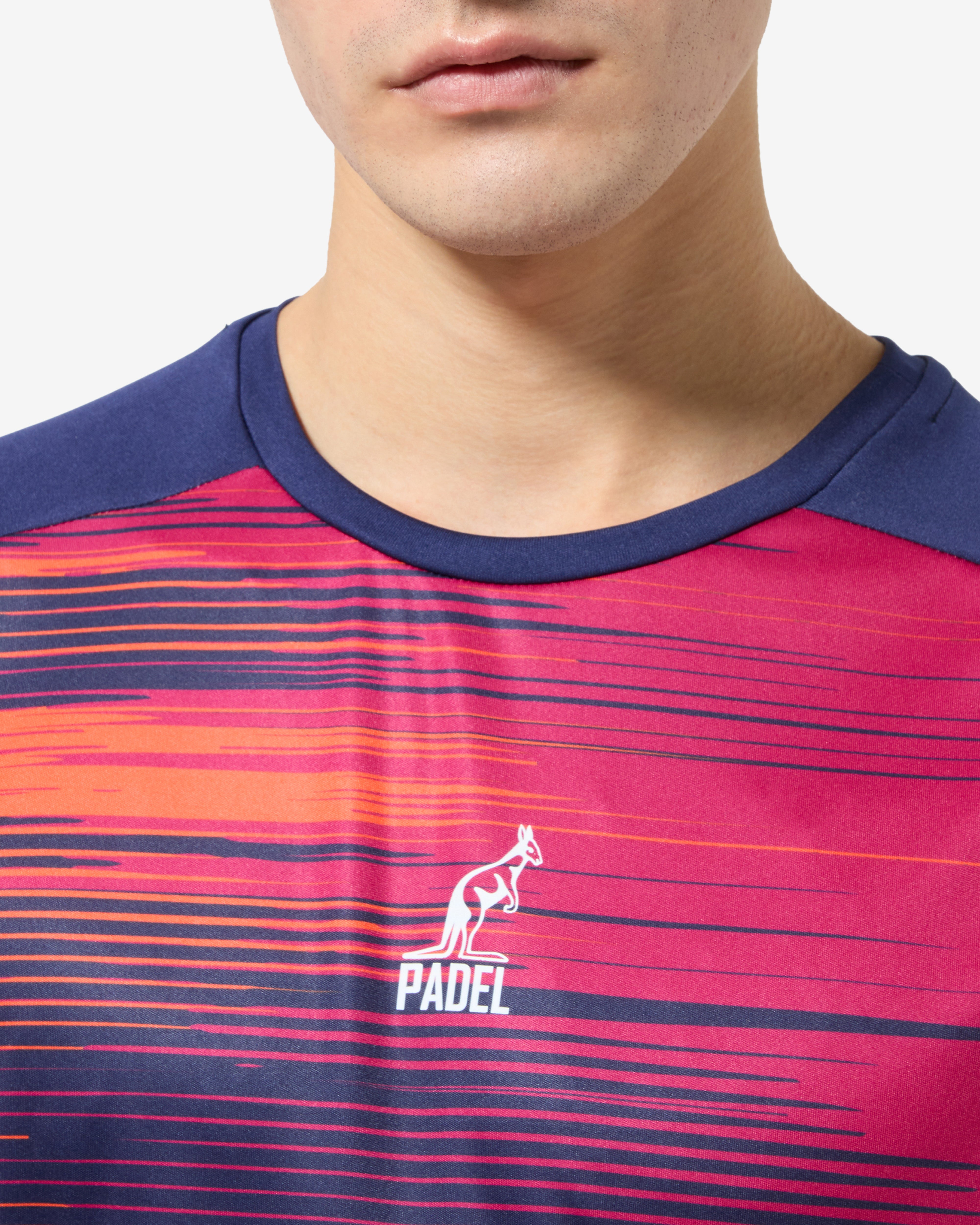 australian-gradient-lines-t-shirt-blu-cosmo-padel-performance image 5