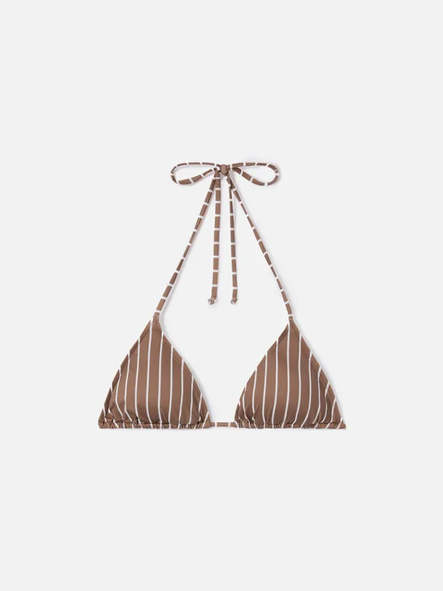 mc2-saint-barth-leah-top-bikini-triangolo-a-righe-beige-e-bianco image 1