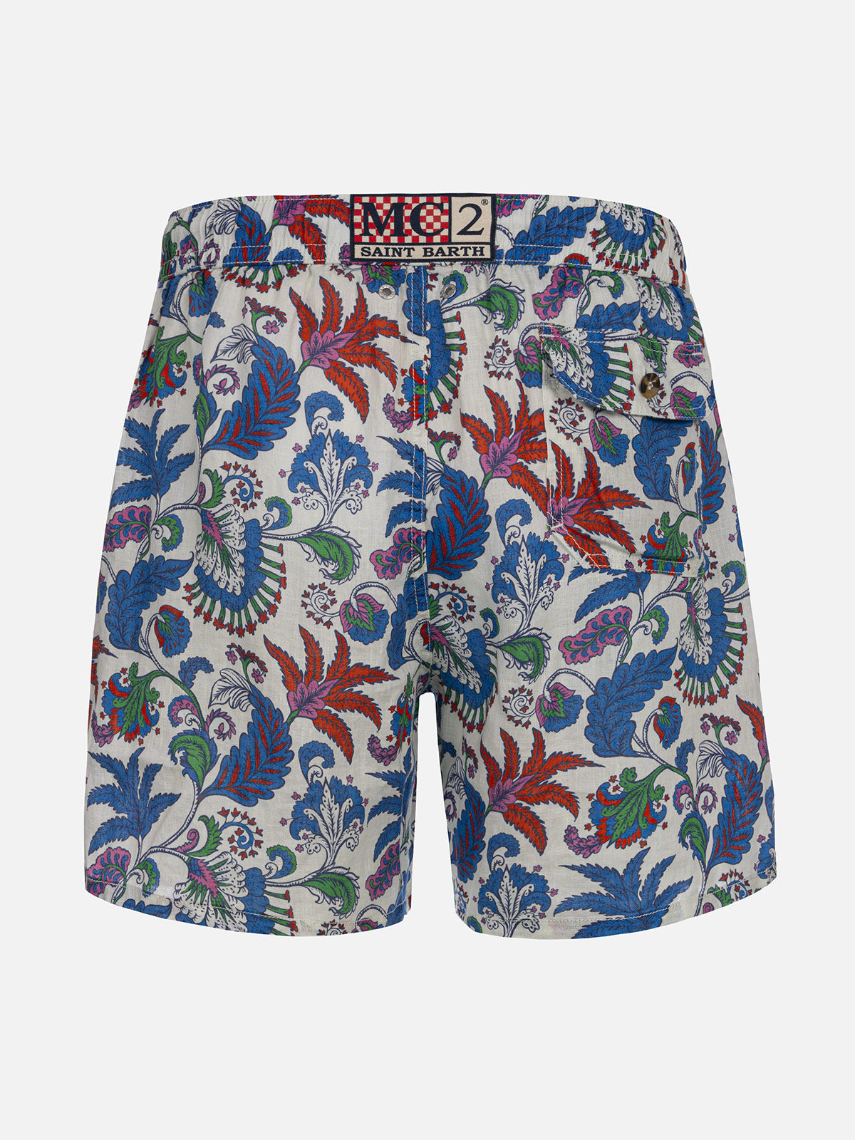 mc2-saint-barth-gustavia-costume-mare-uomo-in-lino-fantasia-floreale-bianco-mult image 2
