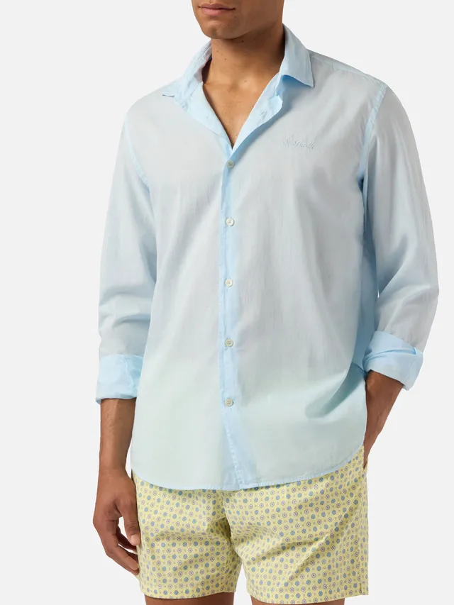 mc2-saint-barth-camicia-chemise-ice-in-puro-voile-di-cotone-azzurro image 1