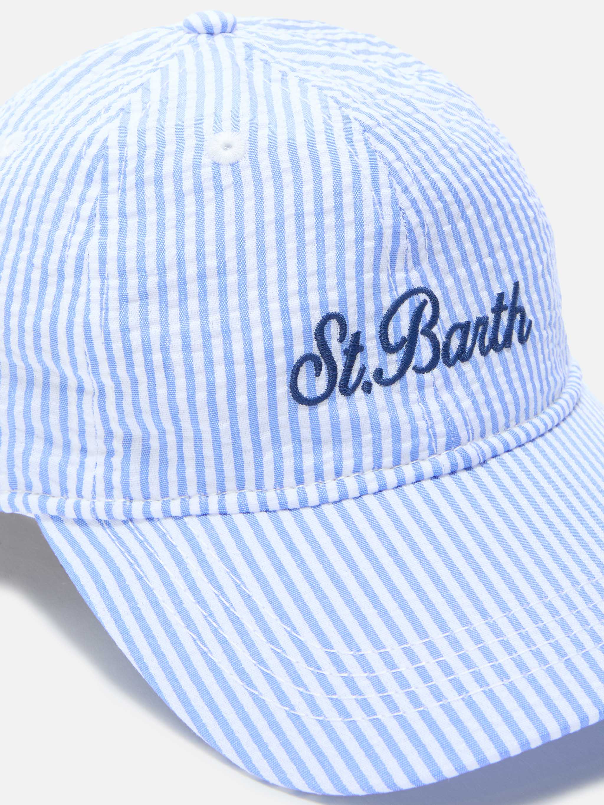 mc2-saint-barth-cappellino-baseball-basb0007-cappello-visiera-in-cotone-seersuck image 2