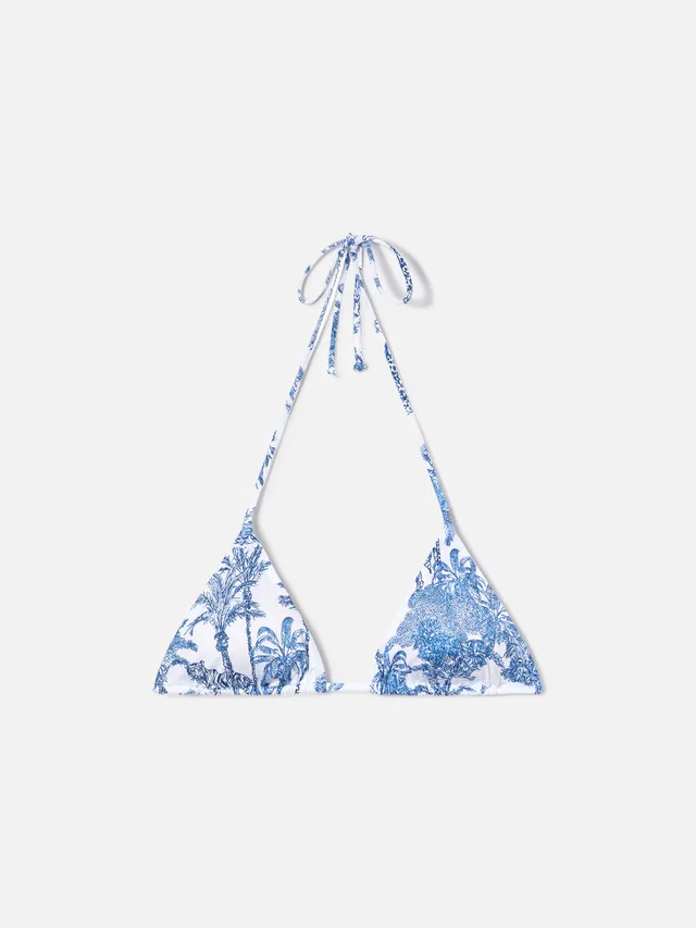 mc2-saint-barth-leah-top-bikini-a-triangolo-toile-de-jouy-azzurra image 1