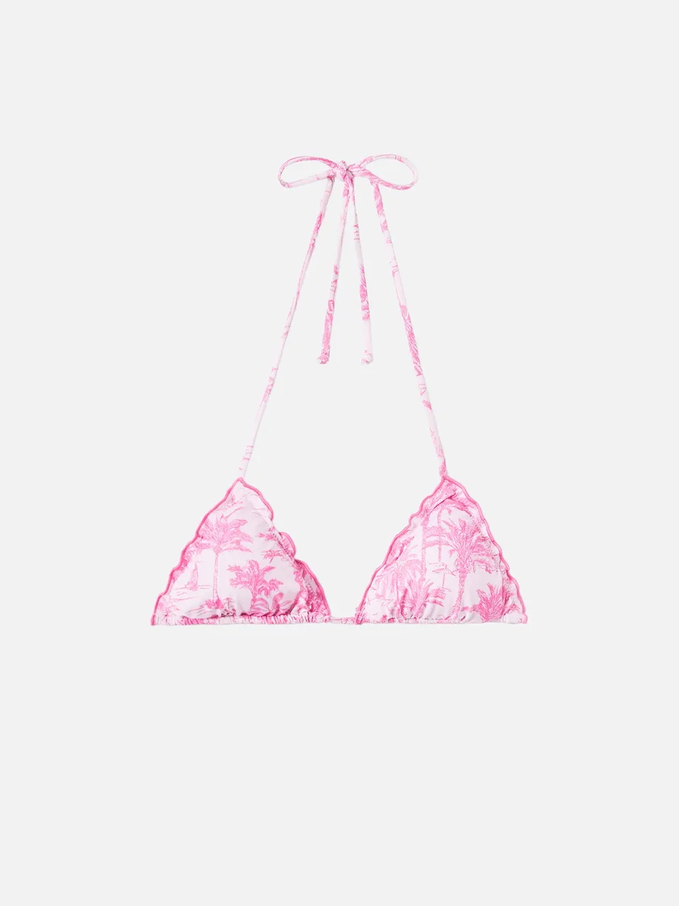 mc2-saint-barth-sagittarius-top-bikini-triangolo-rosa-toile-de-jouy image 1