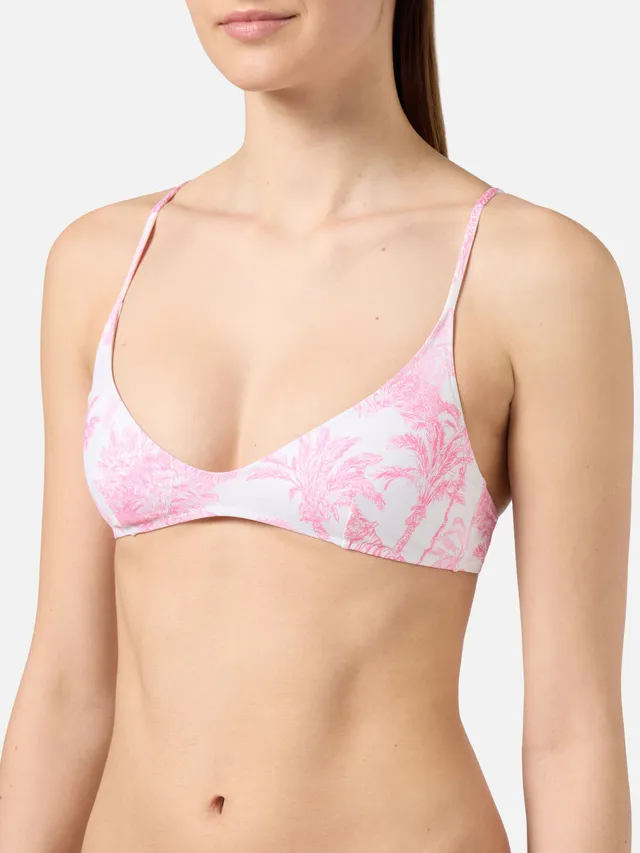 mc2-saint-barth-top-bikini-paloma-bralette-stampa-toile-de-jouy-rosa image 1
