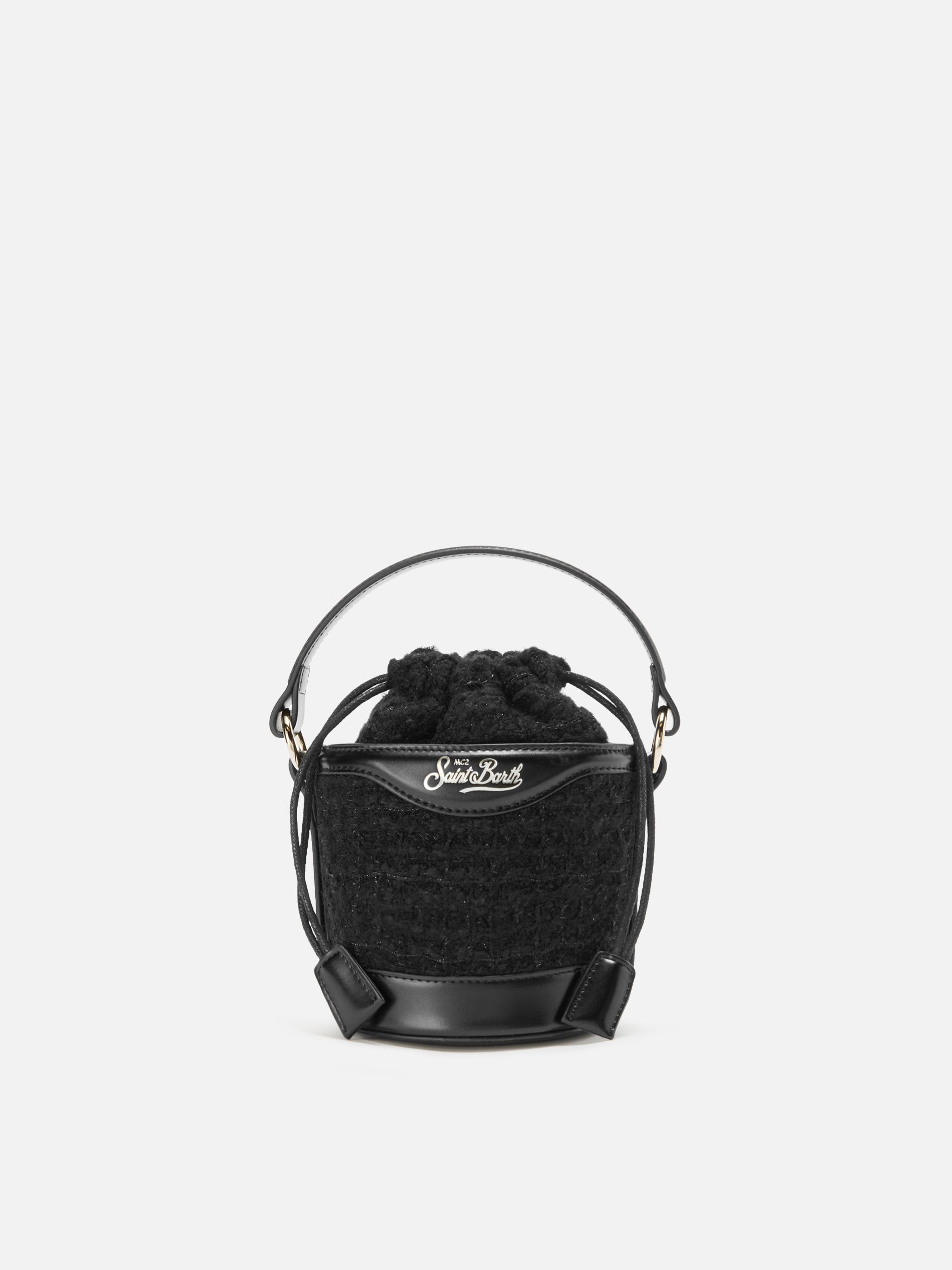 mc2-saint-barth-mila-tweed-borsa-a-secchiello-nero-12x12x12-cm image 1