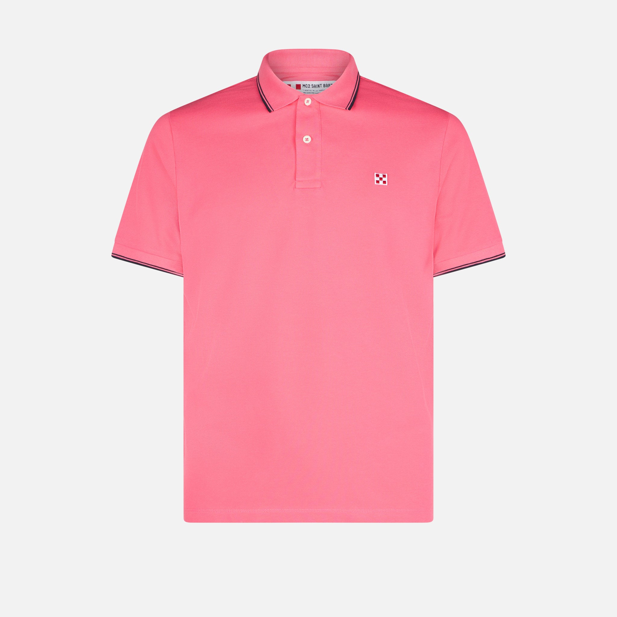 mc2-saint-barth-beverly-hills-polo-uomo-piquet-fucsia-fluo-tinta-unita image 4