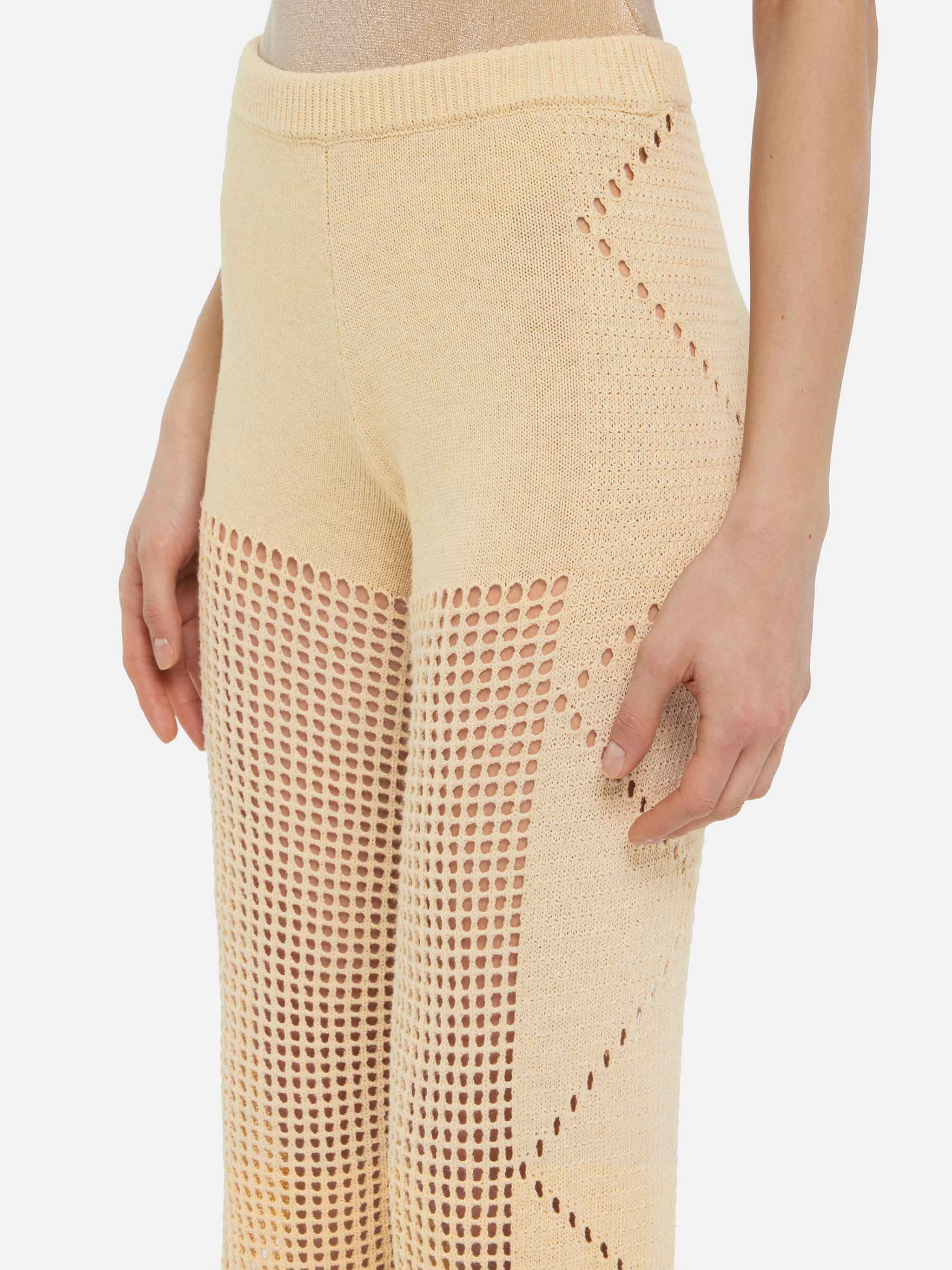 mc2-saint-barth-alva-pantaloni-flare-crochet-beige-donna image 6
