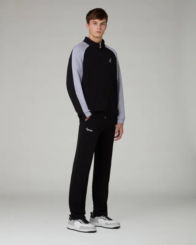 australian-posh-piquet-tracksuit-tuta-in-piquet-garzato-nero-made-in-italy image 1