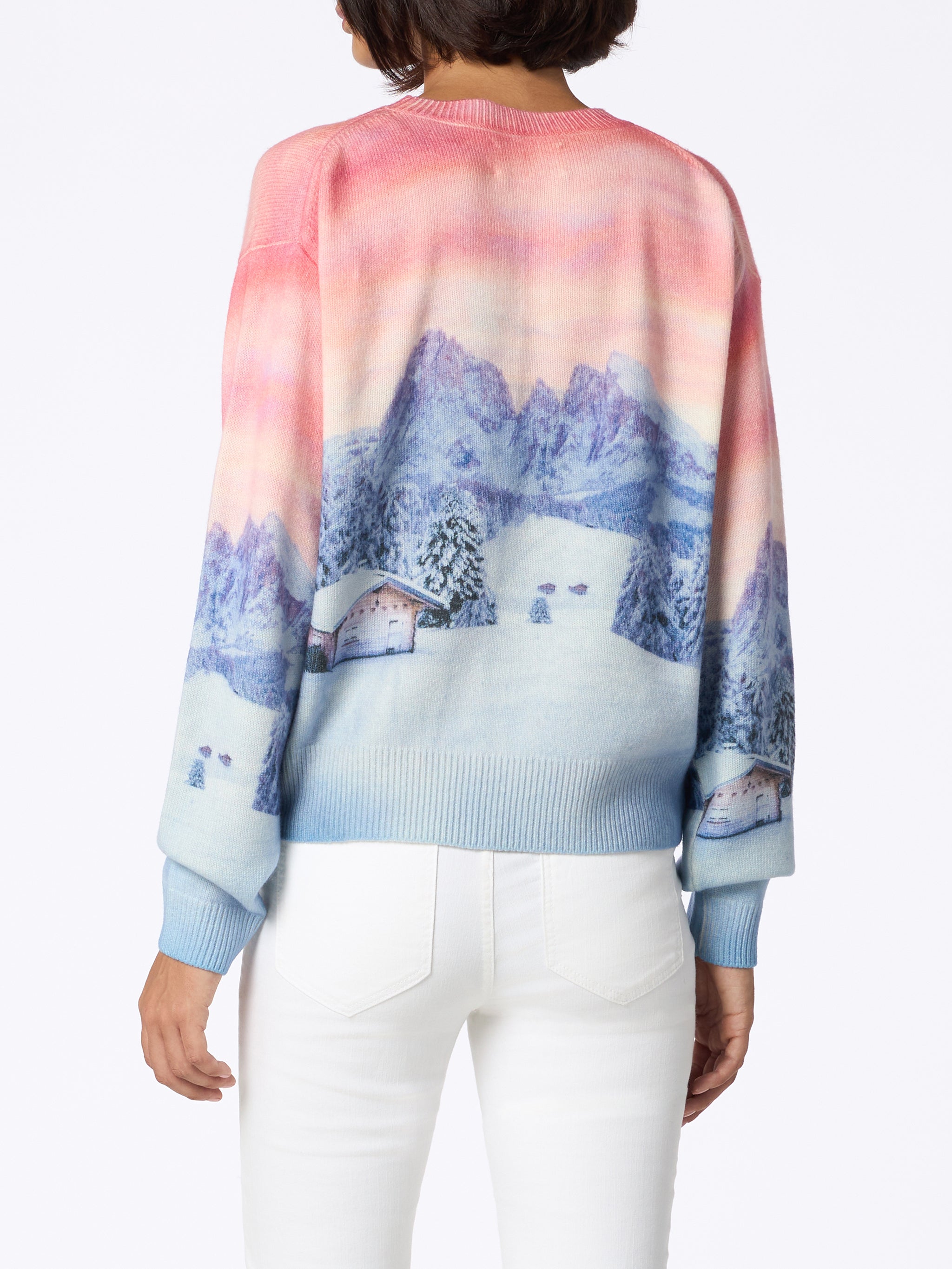 mc2-saint-barth-maglia-louise-in-misto-cashmere-con-stampa-chalet-sunset image 2