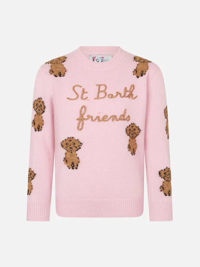 mc2-saint-barth-maglia-bambina-girocollo-rosa-st-barth-friends image 1