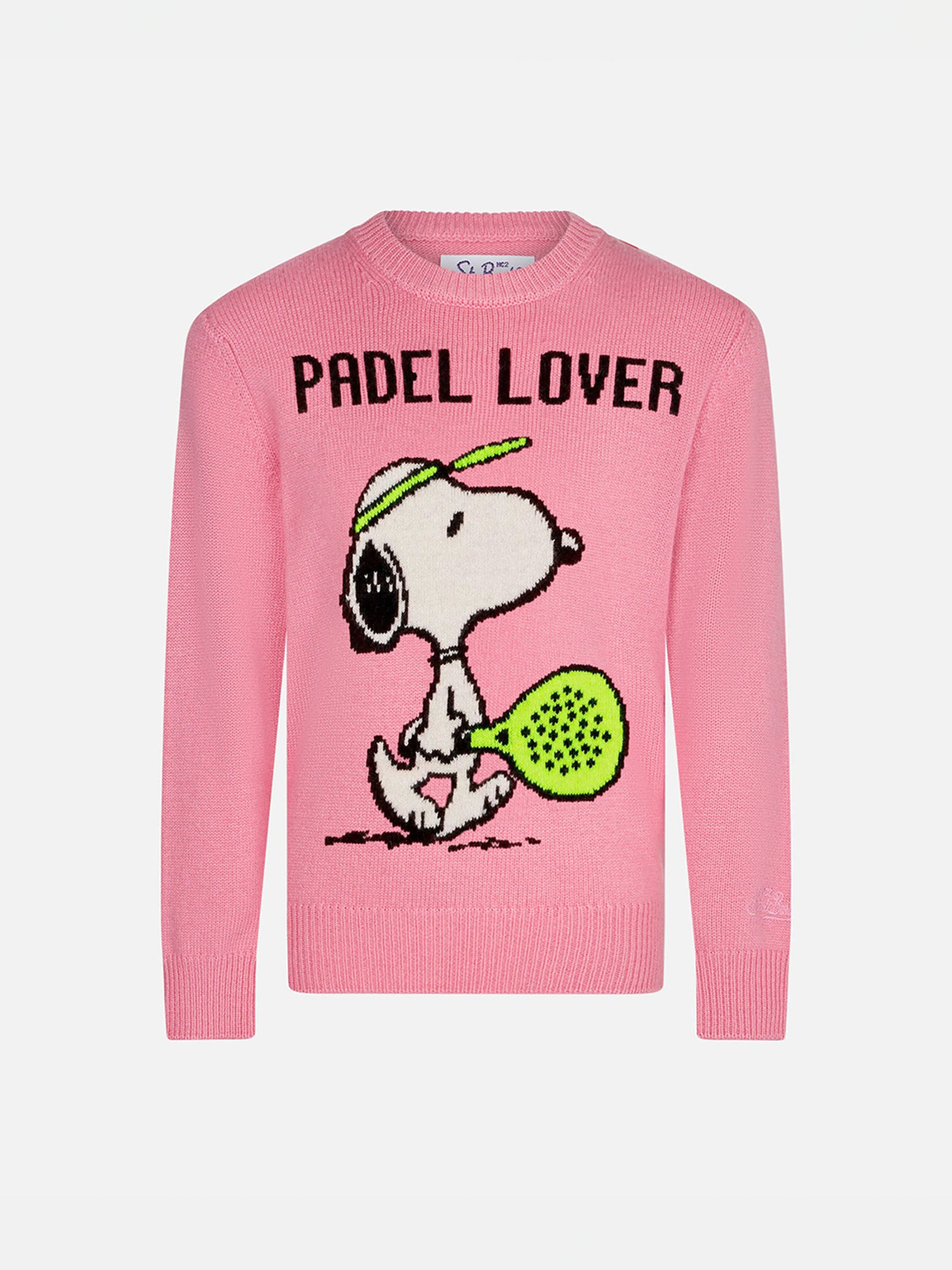 mc2-saint-barth-maglione-bimba-girocollo-jacquard-snoopy-padel-peanuts-edizione- image 1