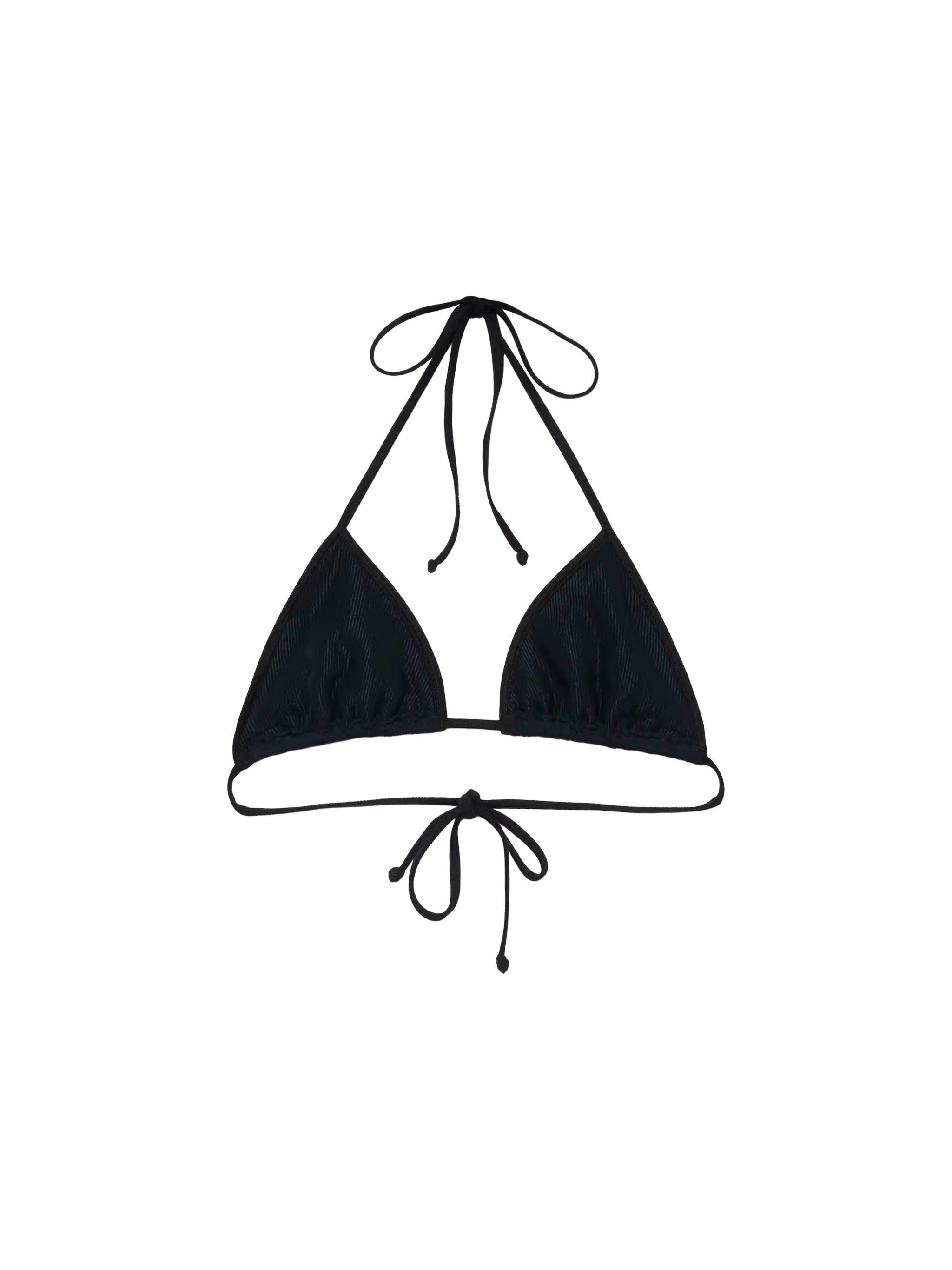 mc2-saint-barth-top-bikini-leah-triangolo-crinkle-nero-donna image 2