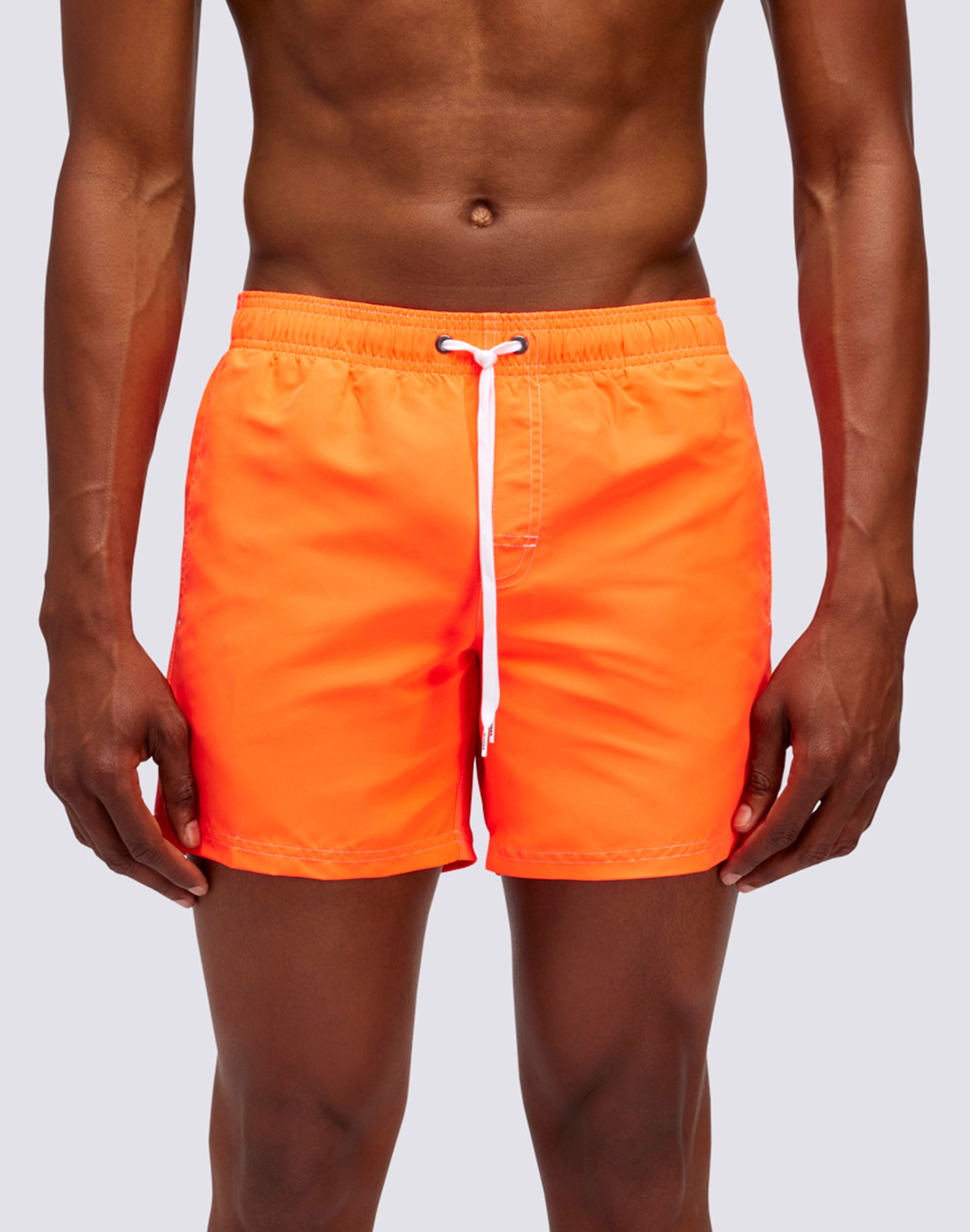 sundek-costume-da-bagno-uomo-arancio-fluo-boxer-mare-iconic image 2