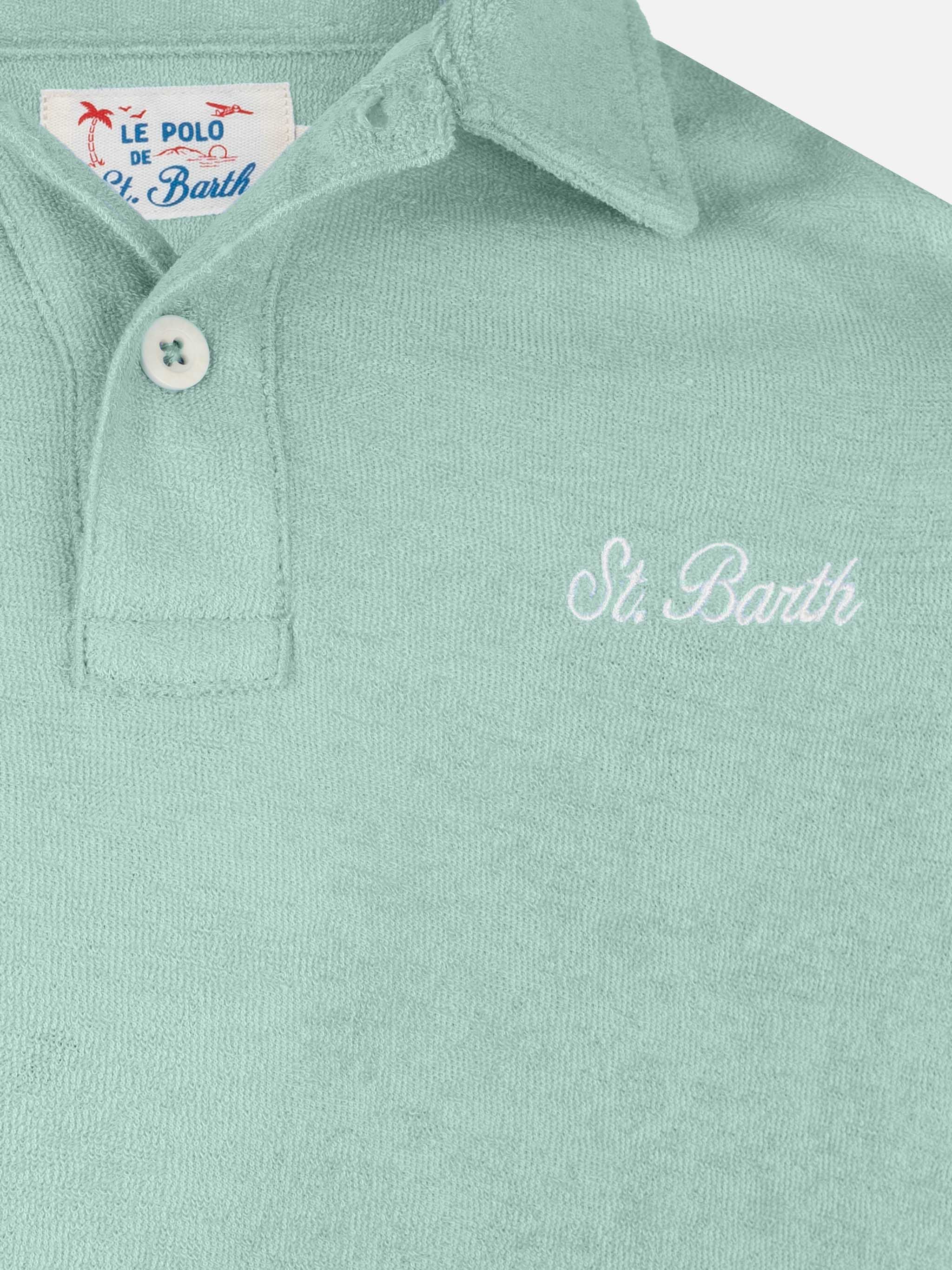 mc2-saint-barth-jeremy-jr-polo-bambino-in-spugna-verde-salvia image 3