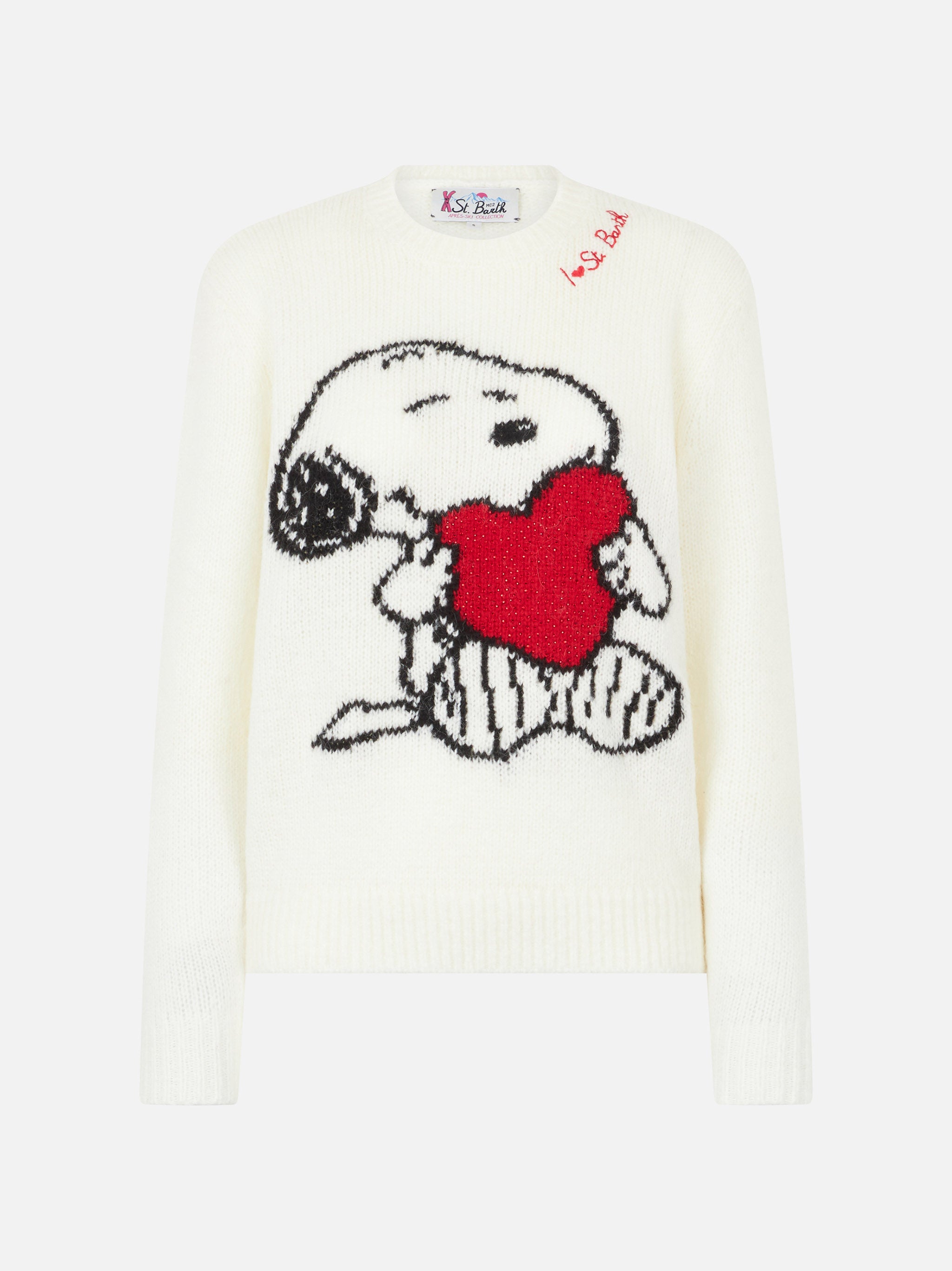 mc2-saint-barth-maglione-girocollo-donna-jacquard-snoopy-e-woodstock-con-cuore-i image 4
