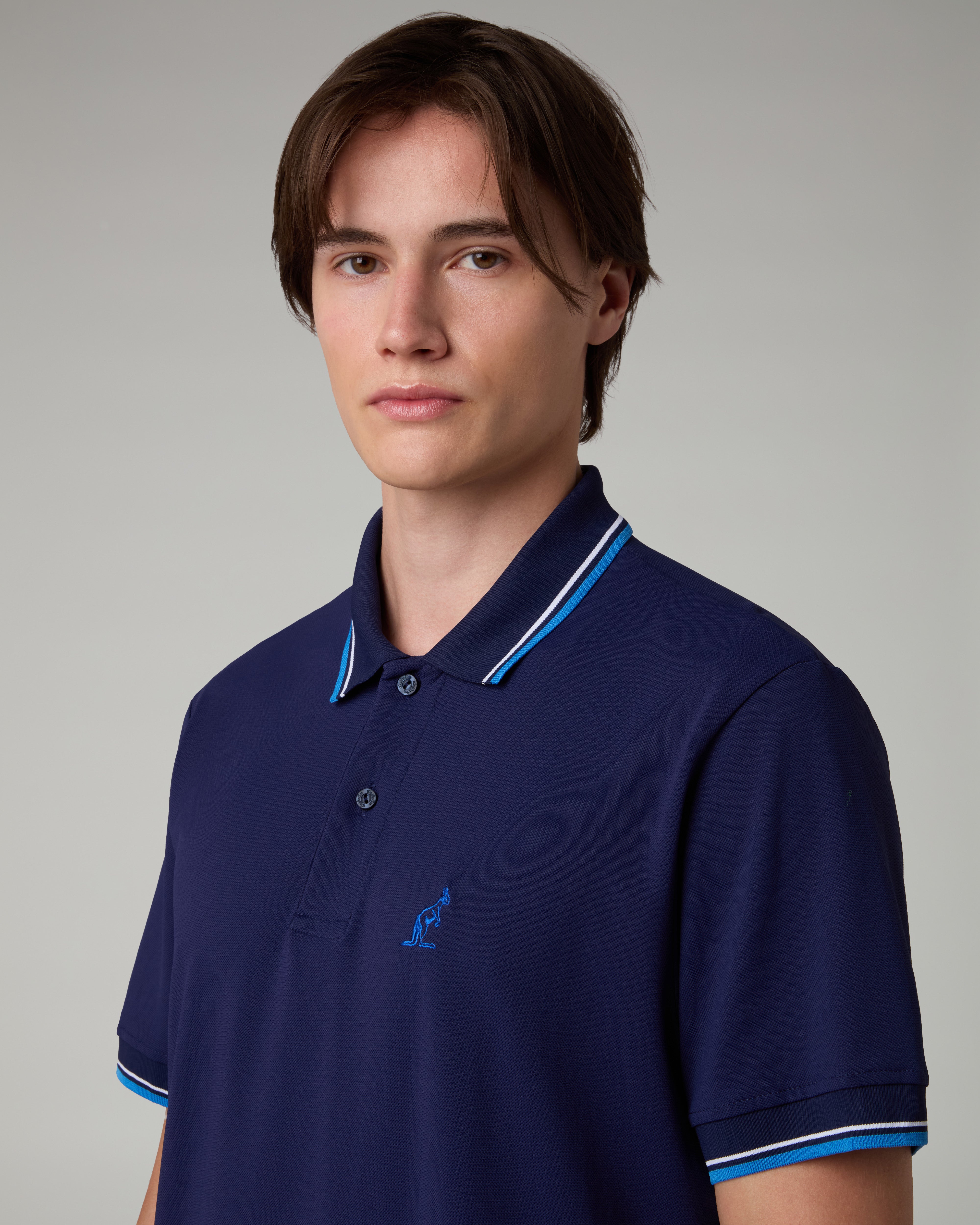 australian-2-stripes-league-polo-in-piquet-tecnico-uomo image 4