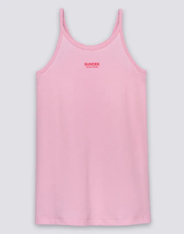 sundek-abito-da-bambina-senza-maniche-in-cotone-jersey-con-logo-g747drjs000 image 1