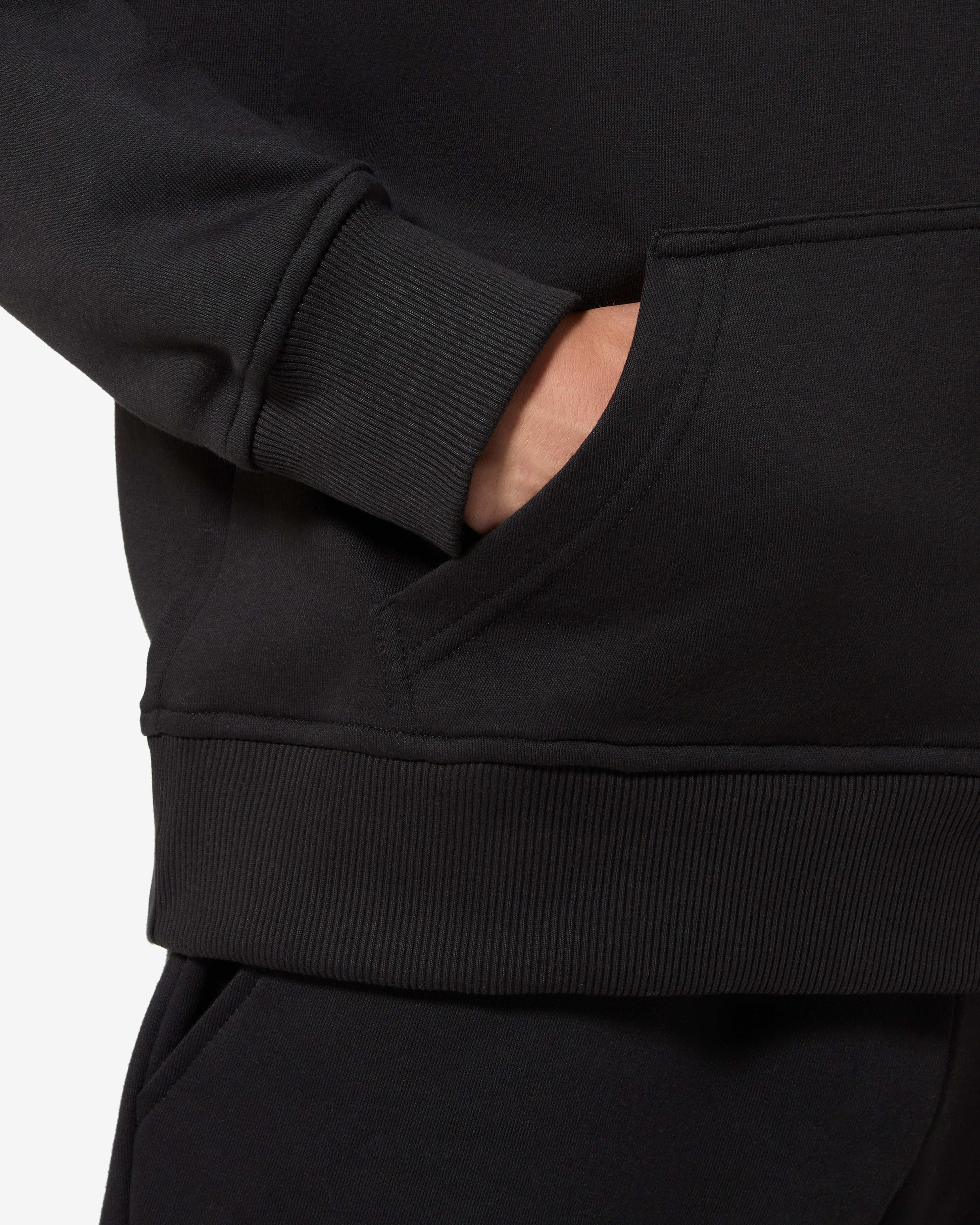 australian-tennis-crew-hoodie-felpa-con-cappuccio-nera-cotone image 5