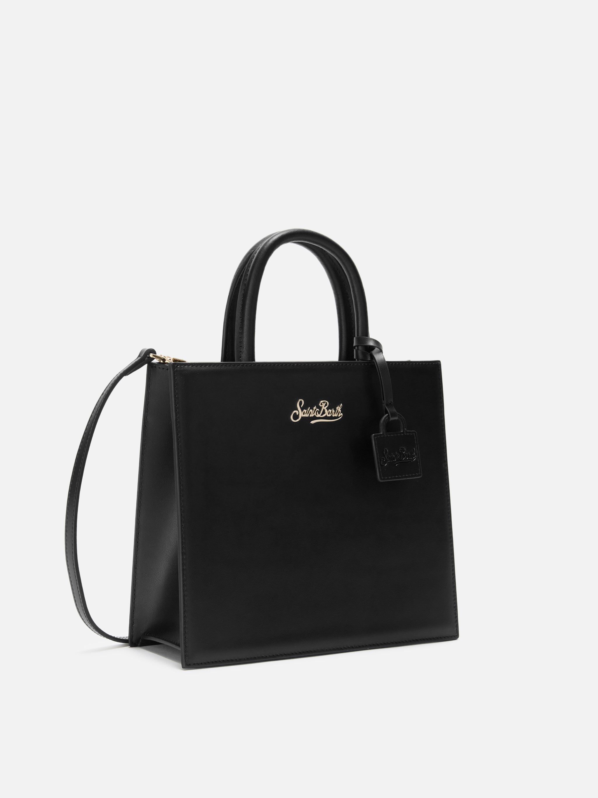 mc2-saint-barth-shop-bag-midi-borsa-in-pelle-nera-con-tracolla image 3